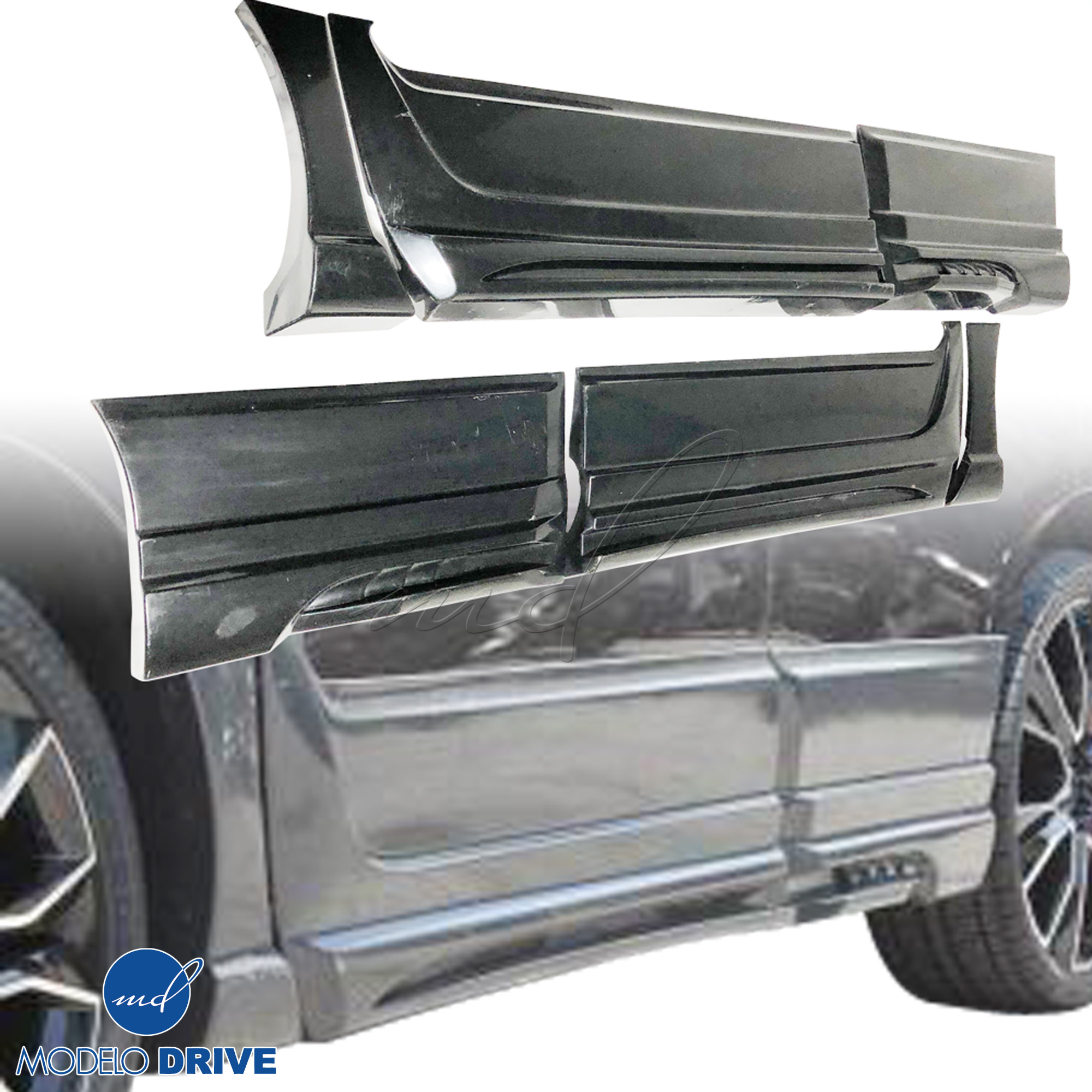 ModeloDrive FRP WAL BISO Side Skirts & Door Caps 6pc > Lexus RX350 2010-2013 - Image 1