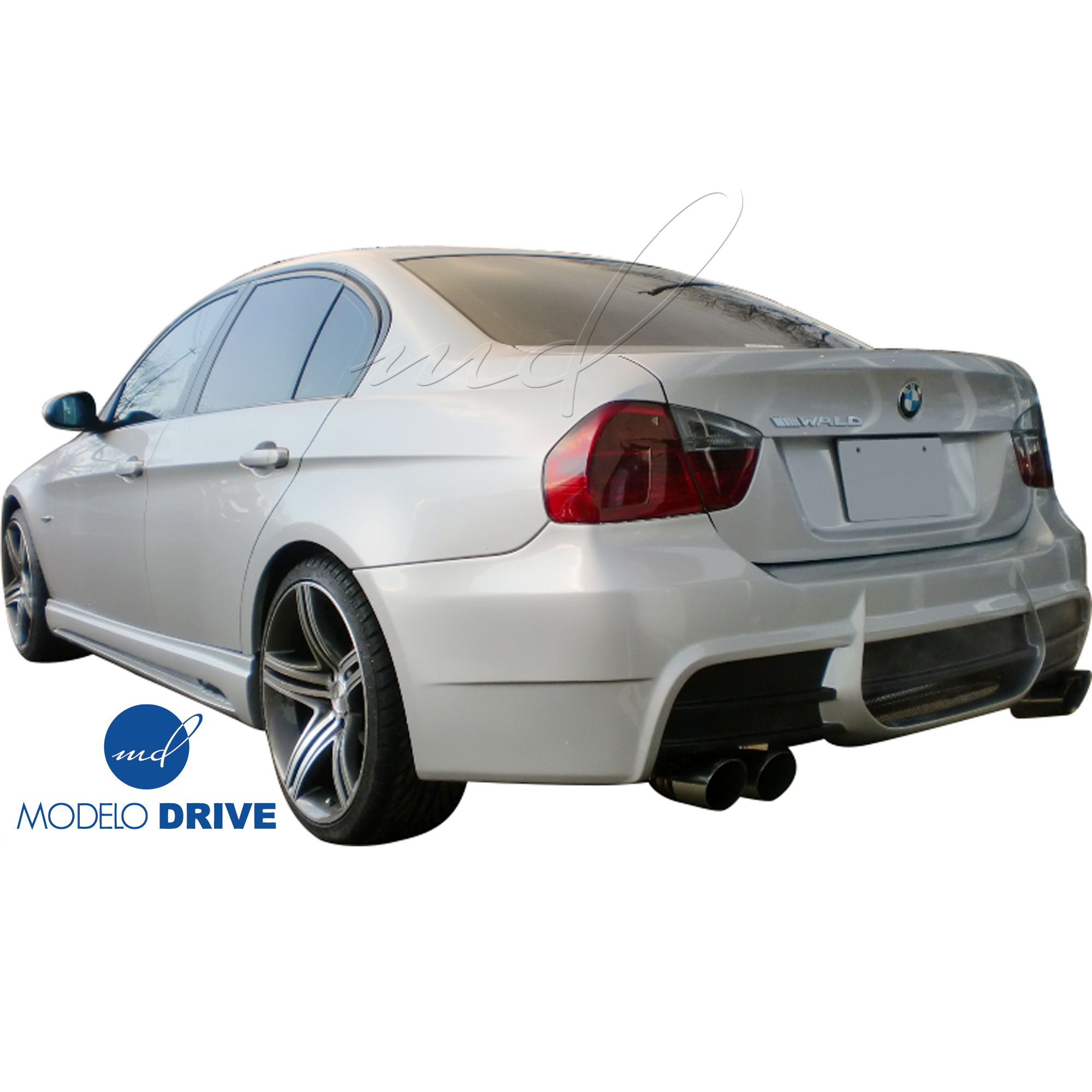 ModeloDrive FRP WAL BISO Rear Bumper > BMW 3-Series E90 2007-2010> 4dr - Image 2
