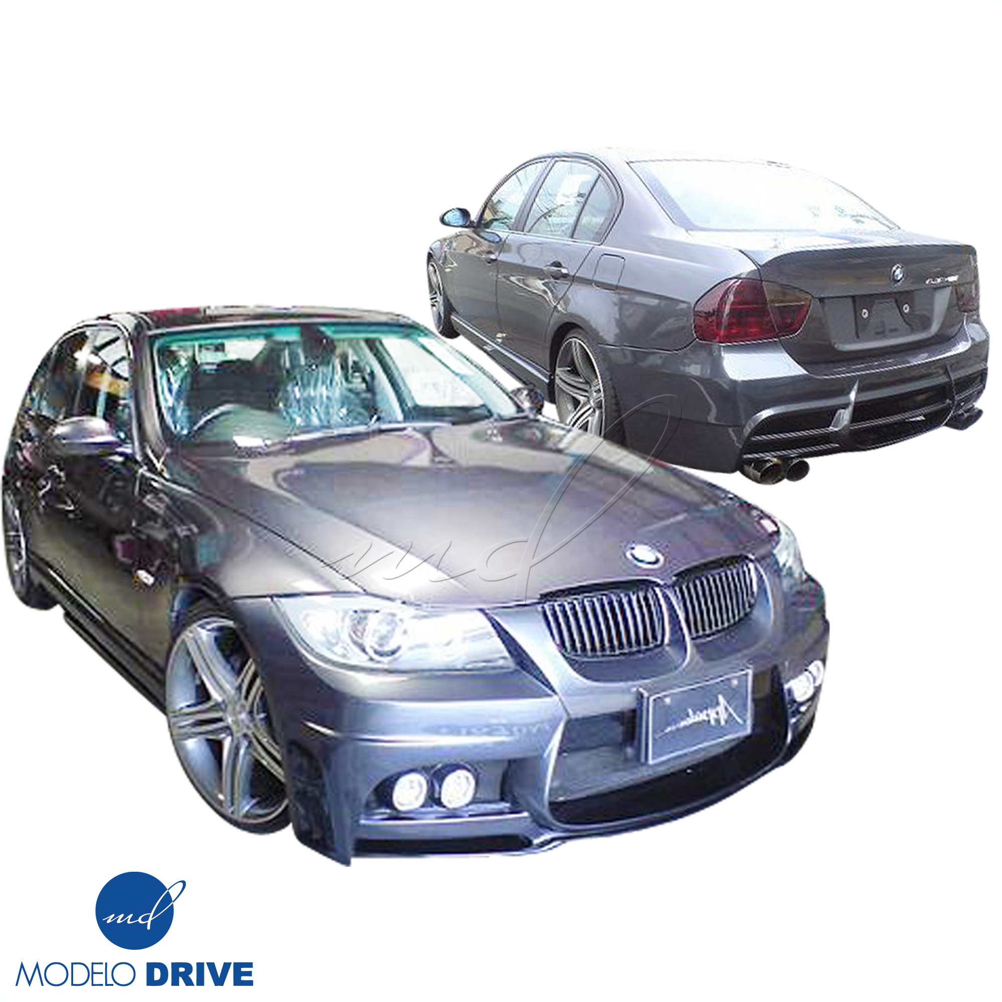 ModeloDrive FRP WAL BISO Body Kit 4pc > BMW 3-Series E90 2007-2010> 4dr - Image 2