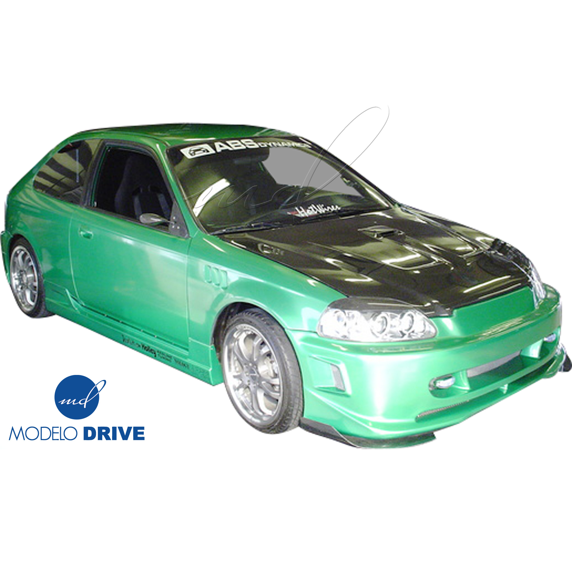 ModeloDrive FRP ZEA Front Bumper > Honda Civic EK9 1996-1998 > 3-Door Hatch - Image 4