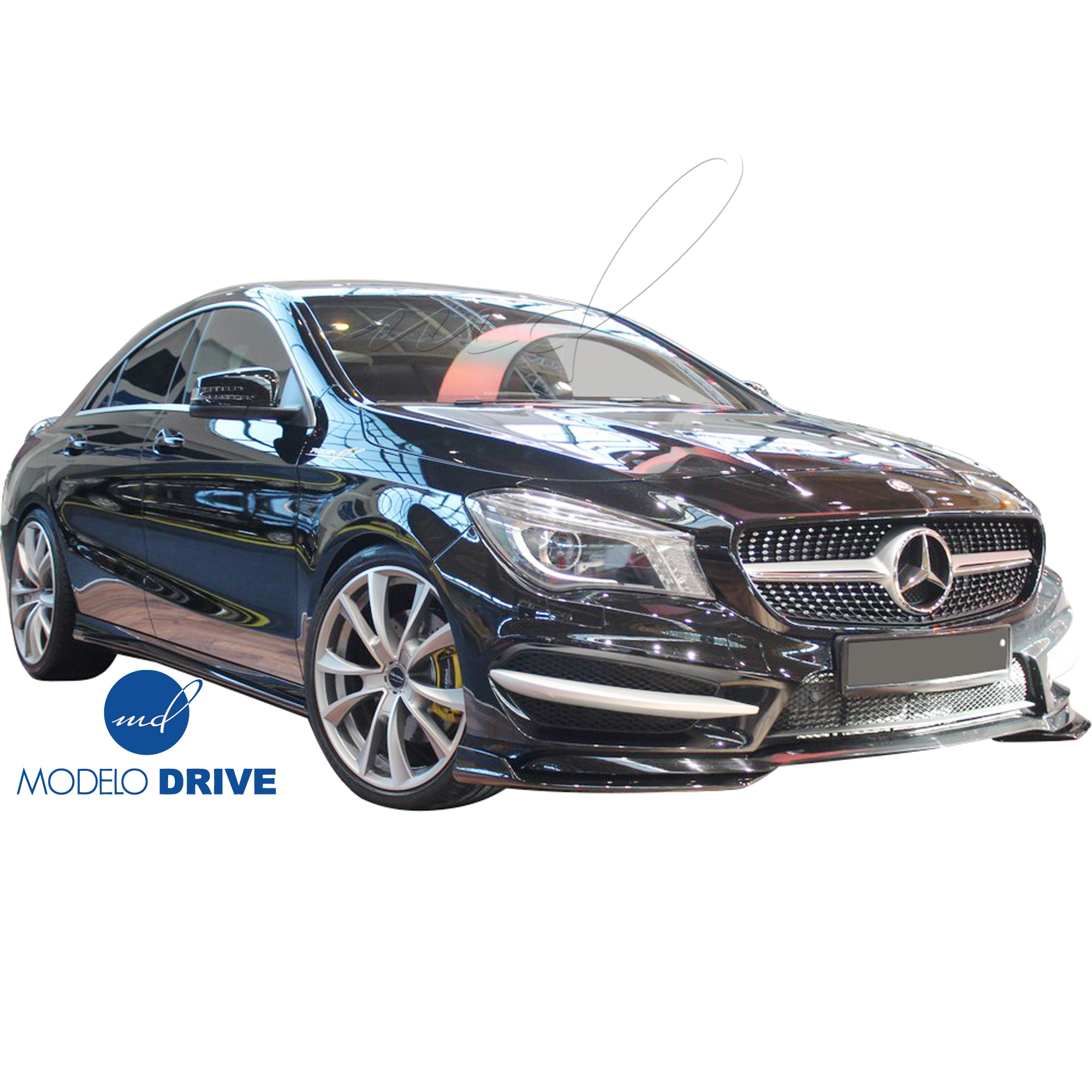 ModeloDrive FRP PIEC Front Lip Valances 2pc > Mercedes-Benz CLA-Class C117 2014-2017 - Image 4