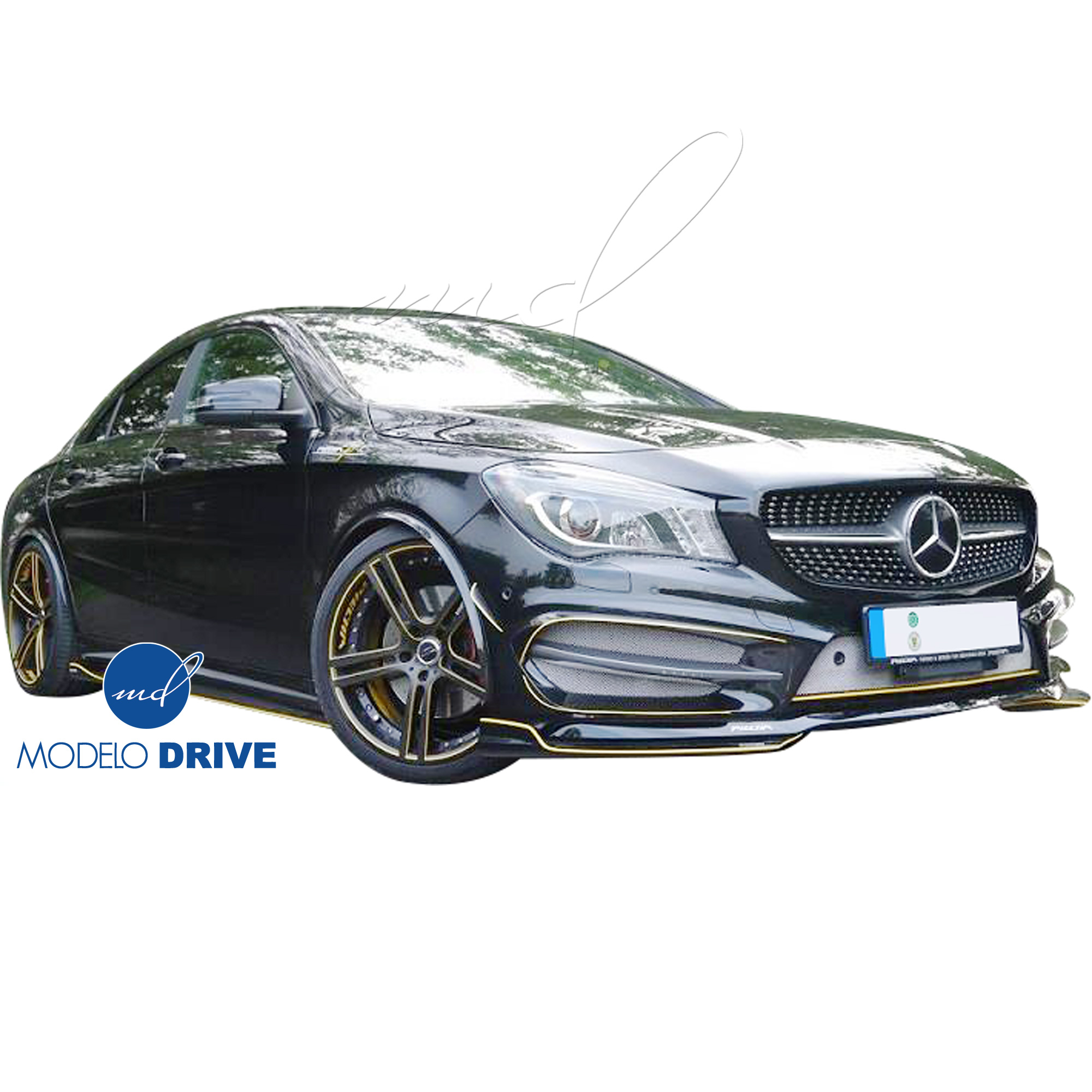 ModeloDrive FRP PIEC Front Lip Valances 2pc > Mercedes-Benz CLA-Class C117 2014-2017 - Image 5