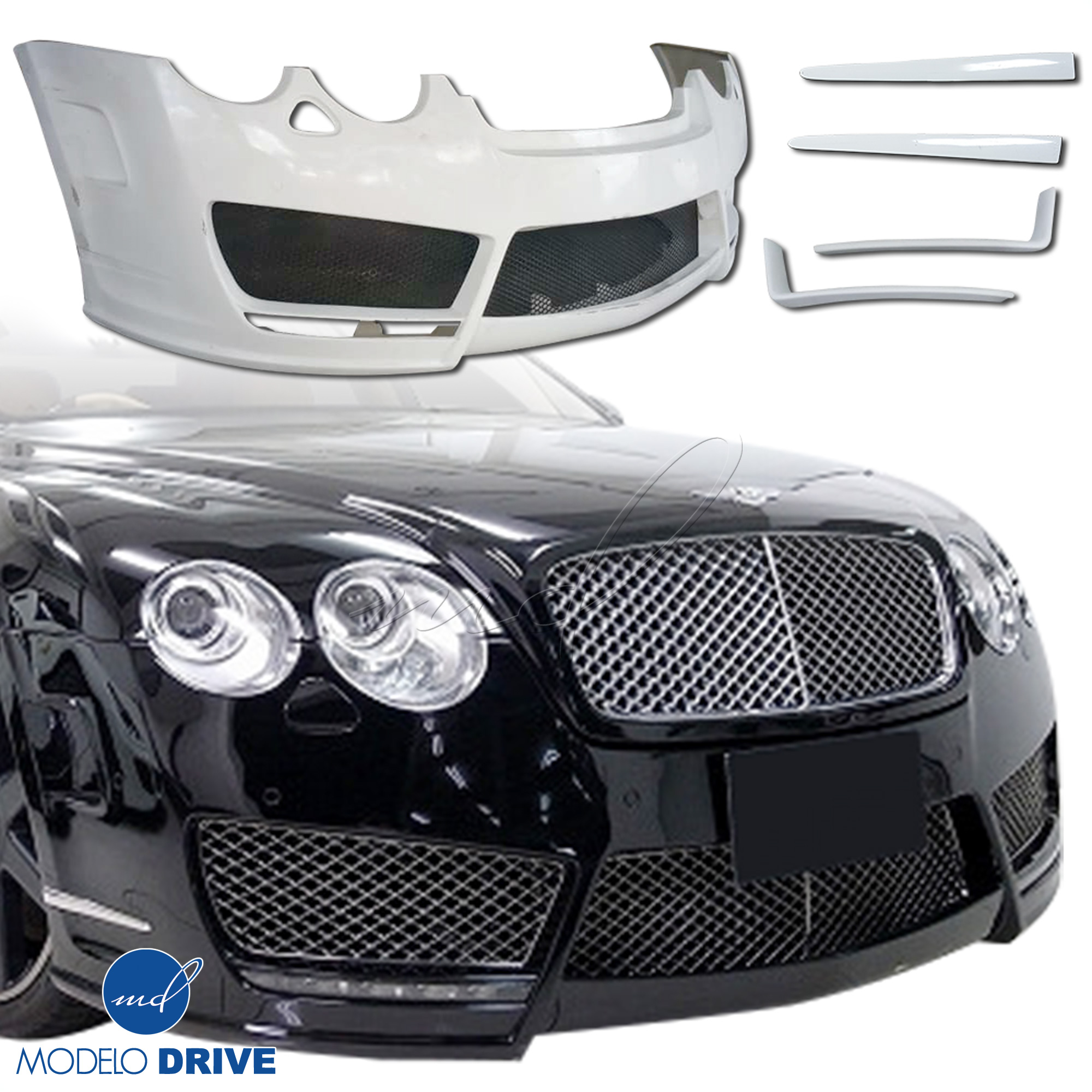 ModeloDrive FRP MANS Front Bumper > Bentley Flying Spur 2006-2012 > Sedan - Image 10