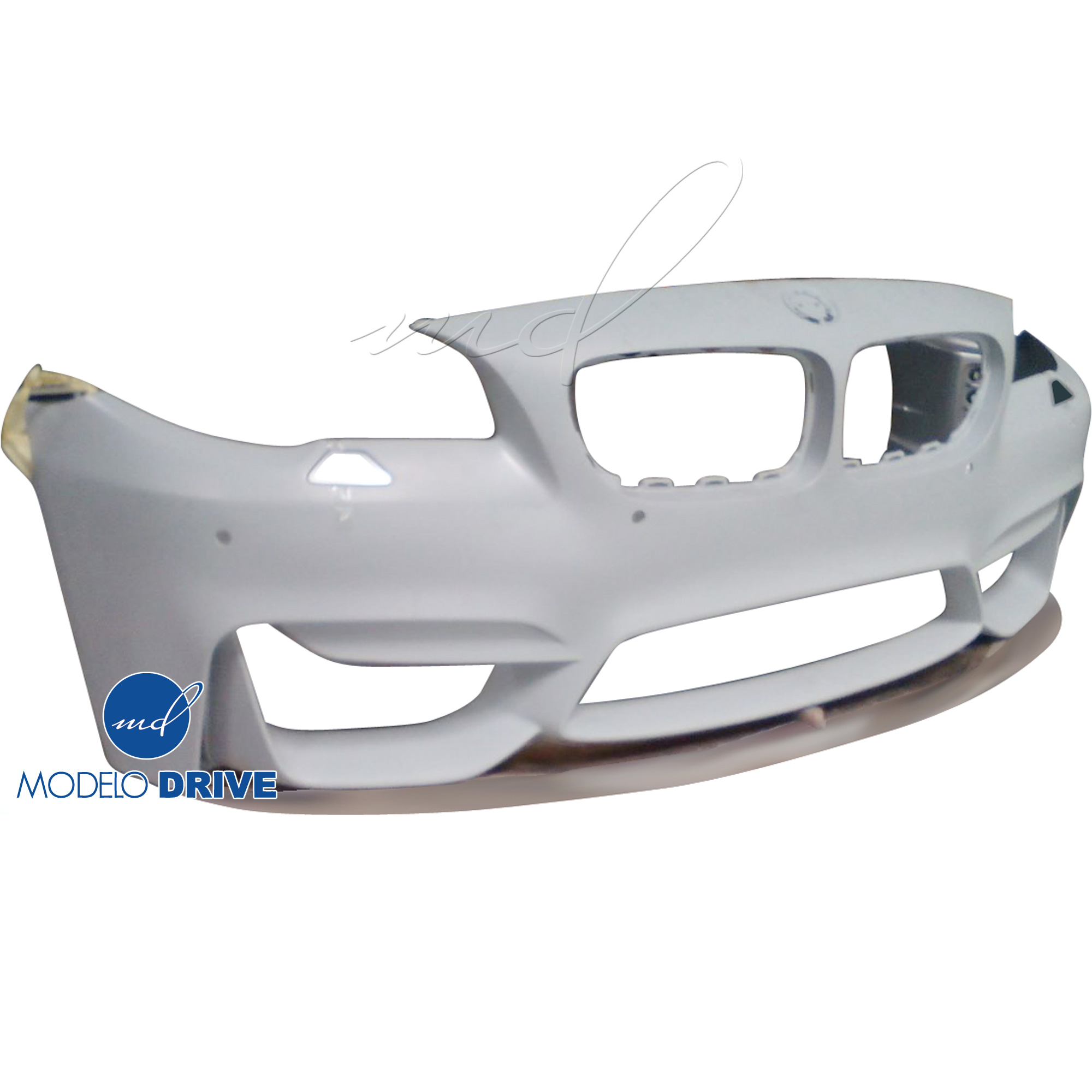ModeloDrive FRP Type-M4 Style Front Bumper and Lip 2pc > BMW 5-Series F10 2011-2016 > 4dr - Image 1