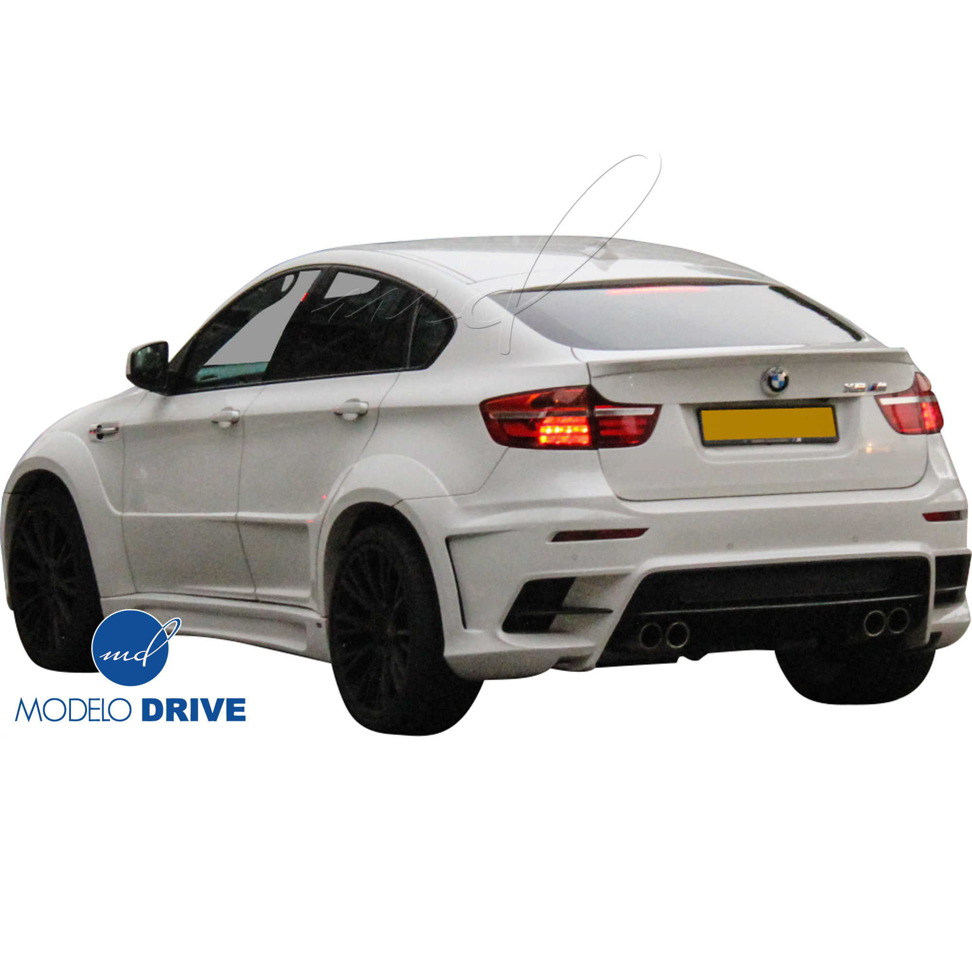 ModeloDrive FRP LUMM Rear Bumper w Diffuser > BMW X6 2008-2014 > 5dr - Image 10