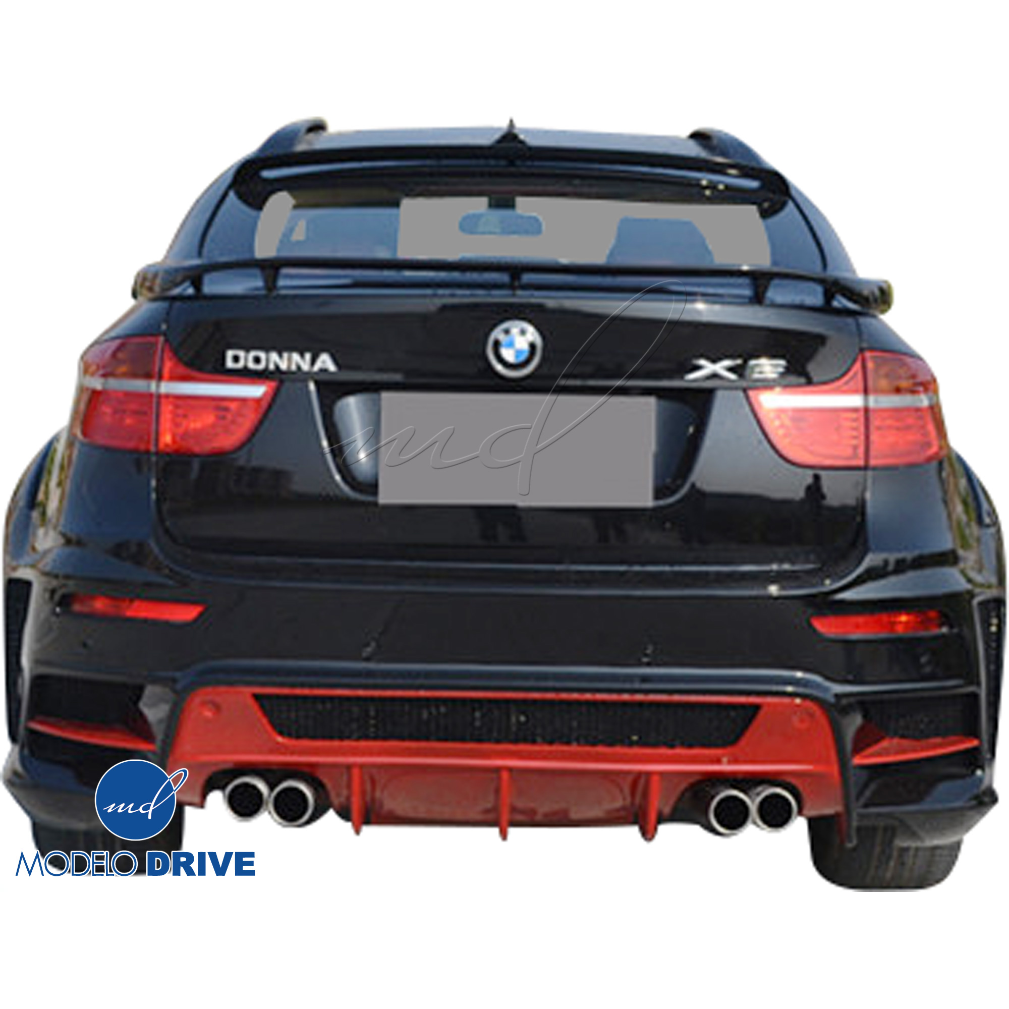 ModeloDrive FRP LUMM Rear Bumper w Diffuser > BMW X6 2008-2014 > 5dr - Image 17