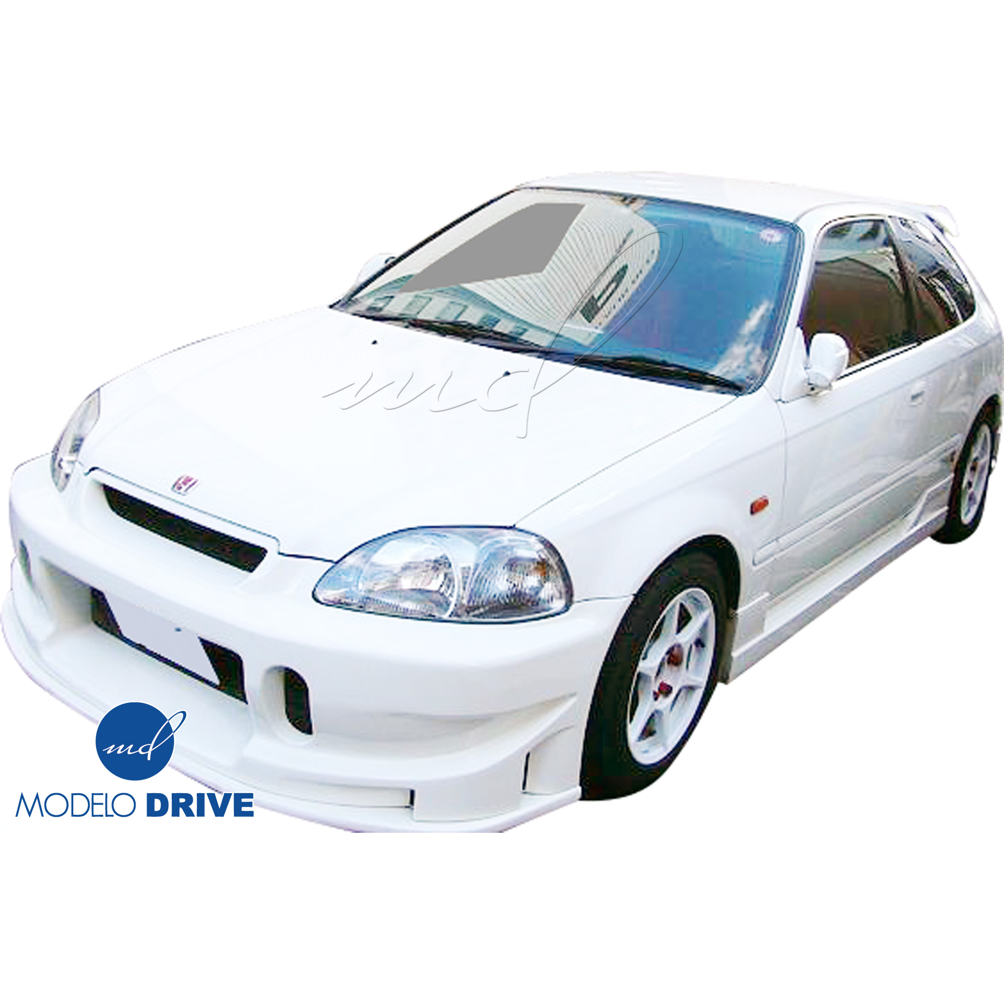 ModeloDrive FRP BCLU Front Bumper > Honda Civic EK9 1996-1998 > 3-Door Hatch - Image 3