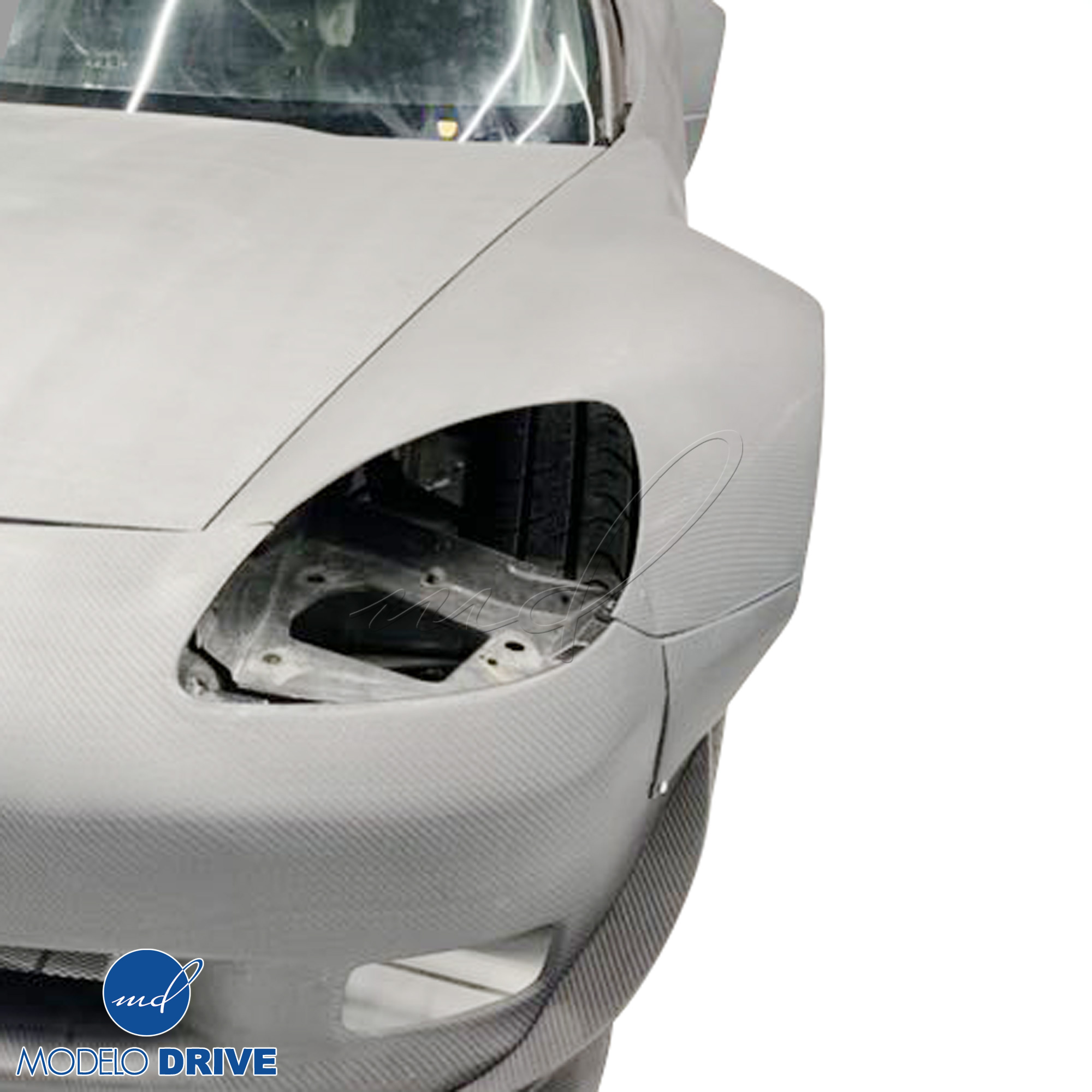 ModeloDrive Carbon Fiber GT3-XL Wide Body Fenders (front) 4pc > Chevrolet Corvette C6 2005-2013 - Image 2