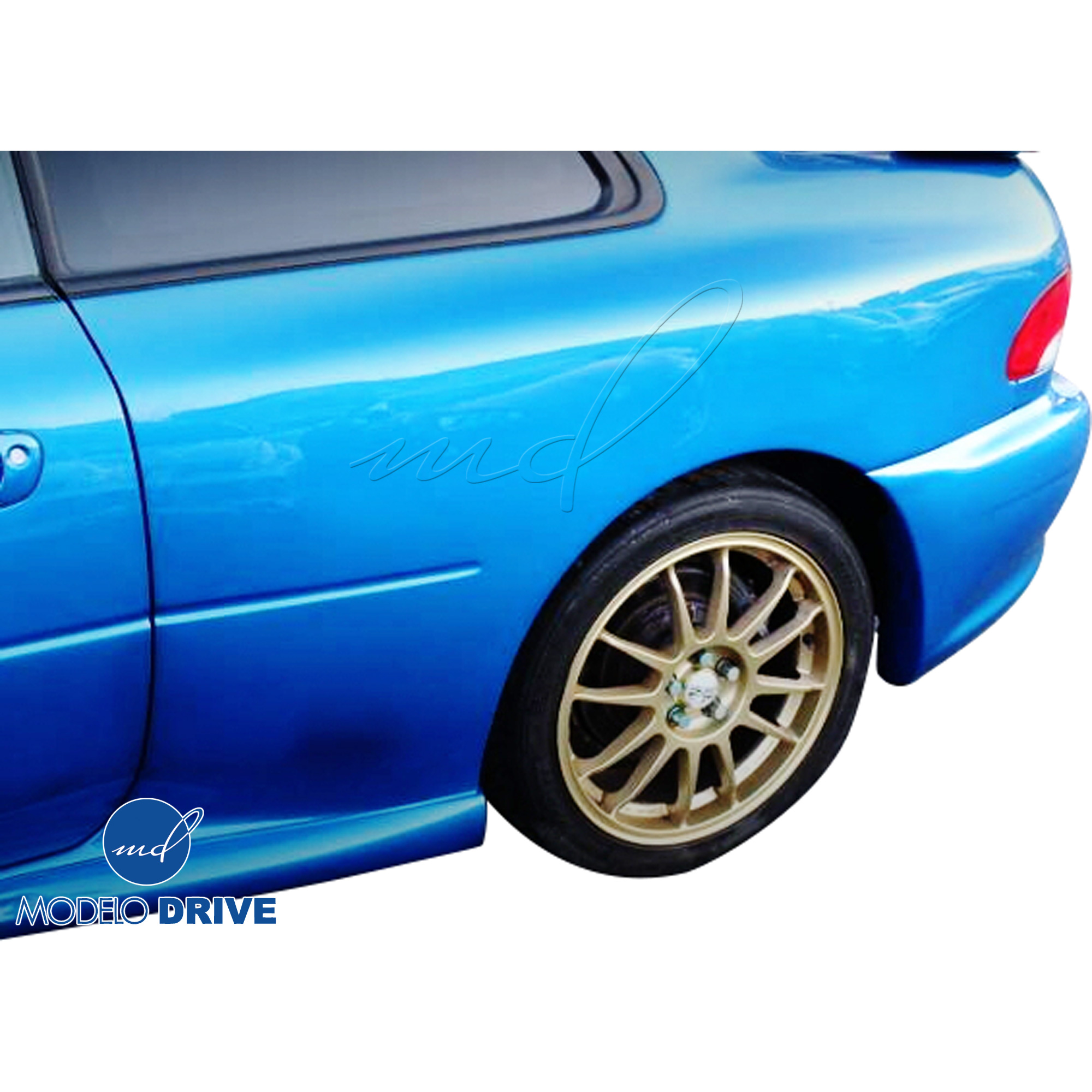ModeloDrive FRP LS WRC 22B Wide Body Fenders (rear) 3pc > Subaru Impreza (GC8) 1993-2001 > 2dr Coupe - Image 1