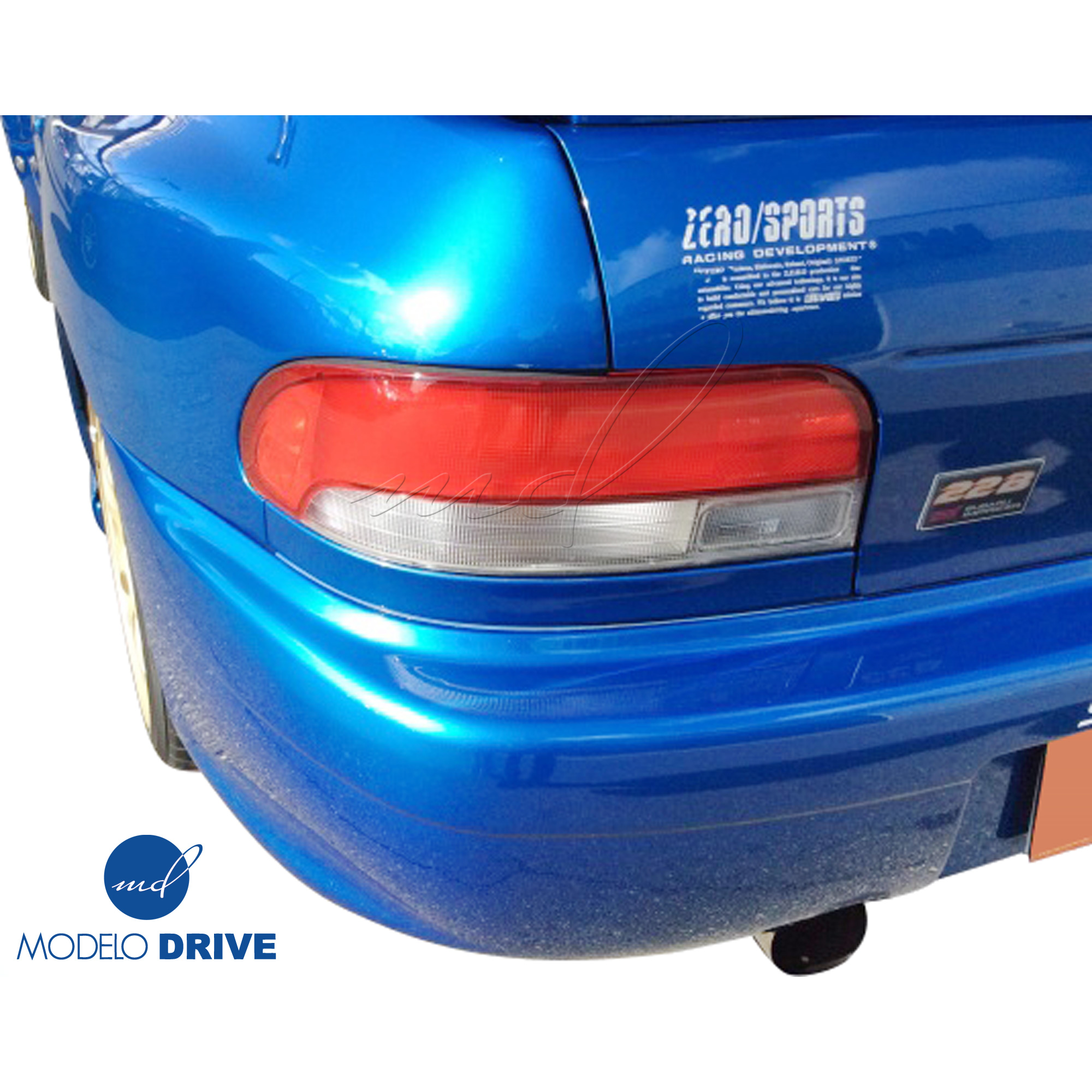ModeloDrive FRP LS WRC 22B Wide Body Fenders (rear) 3pc > Subaru Impreza (GC8) 1993-2001 > 2dr Coupe - Image 2