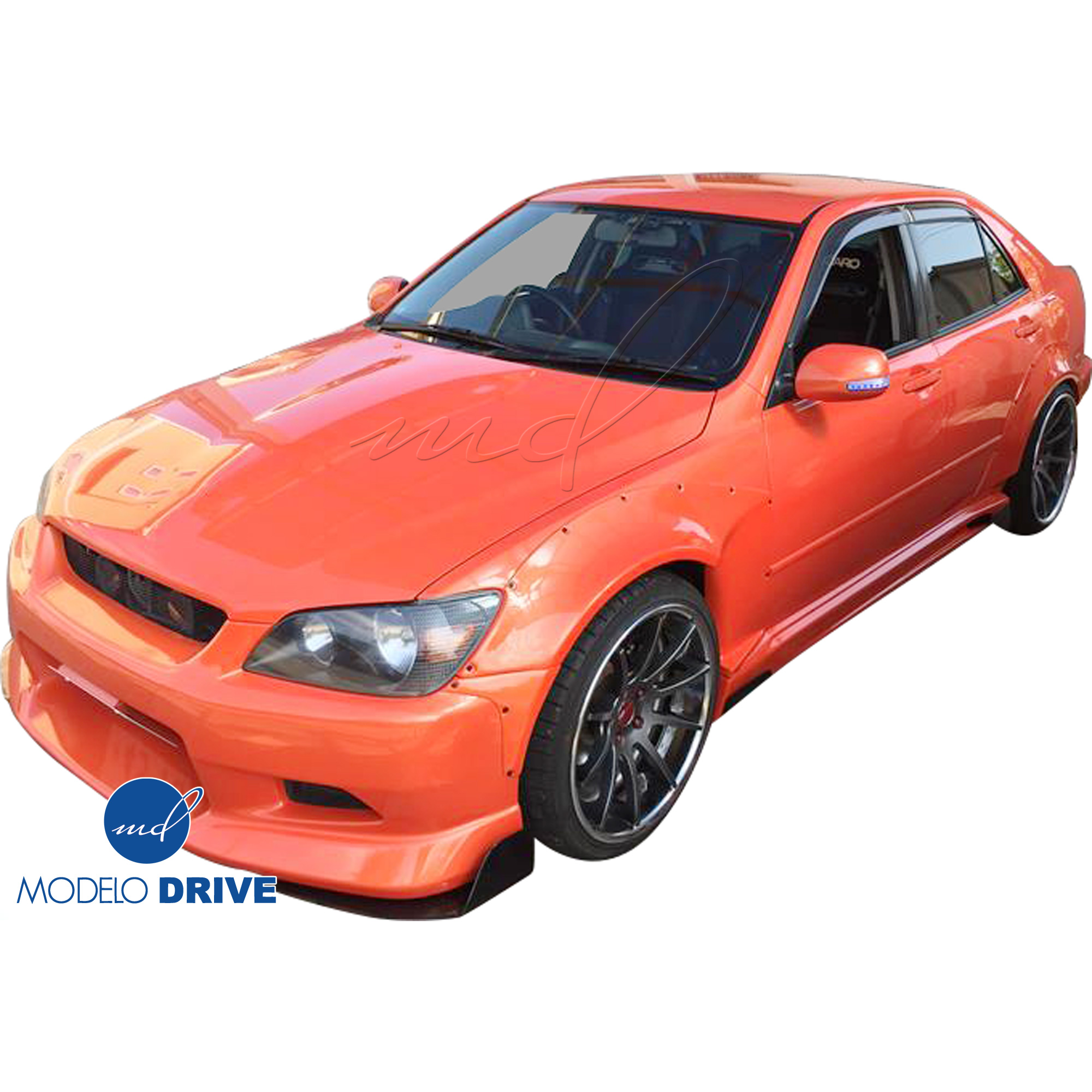 ModeloDrive FRP MSV Wide Body 40mm Fender Flares (front) 4pc > Lexus IS Series IS300 2000-2005> 4dr - Image 25