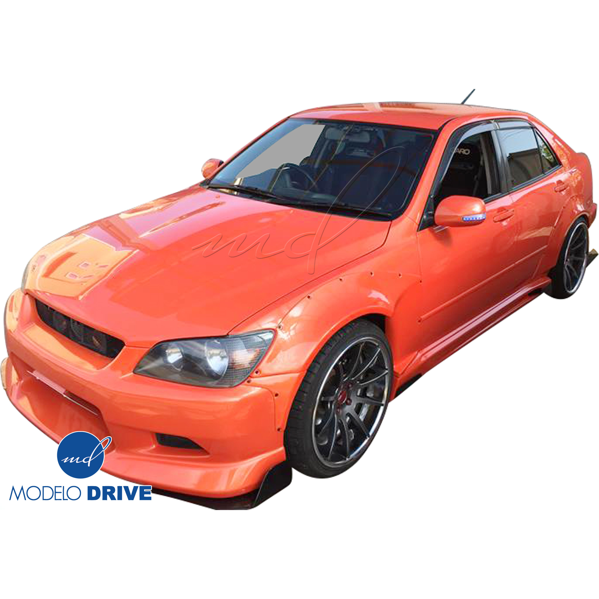 ModeloDrive FRP MSV Wide Body 40mm Fender Flares (front) 4pc > Lexus IS Series IS300 2000-2005> 4dr - Image 30