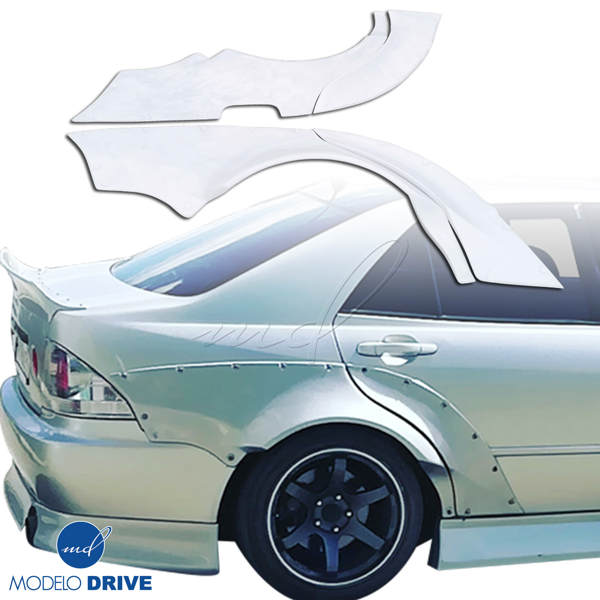 ModeloDrive FRP MSV Wide Body 65mm Fender Flares (rear) 6pc > Lexus IS Series IS300 2000-2005> 4dr - Image 31
