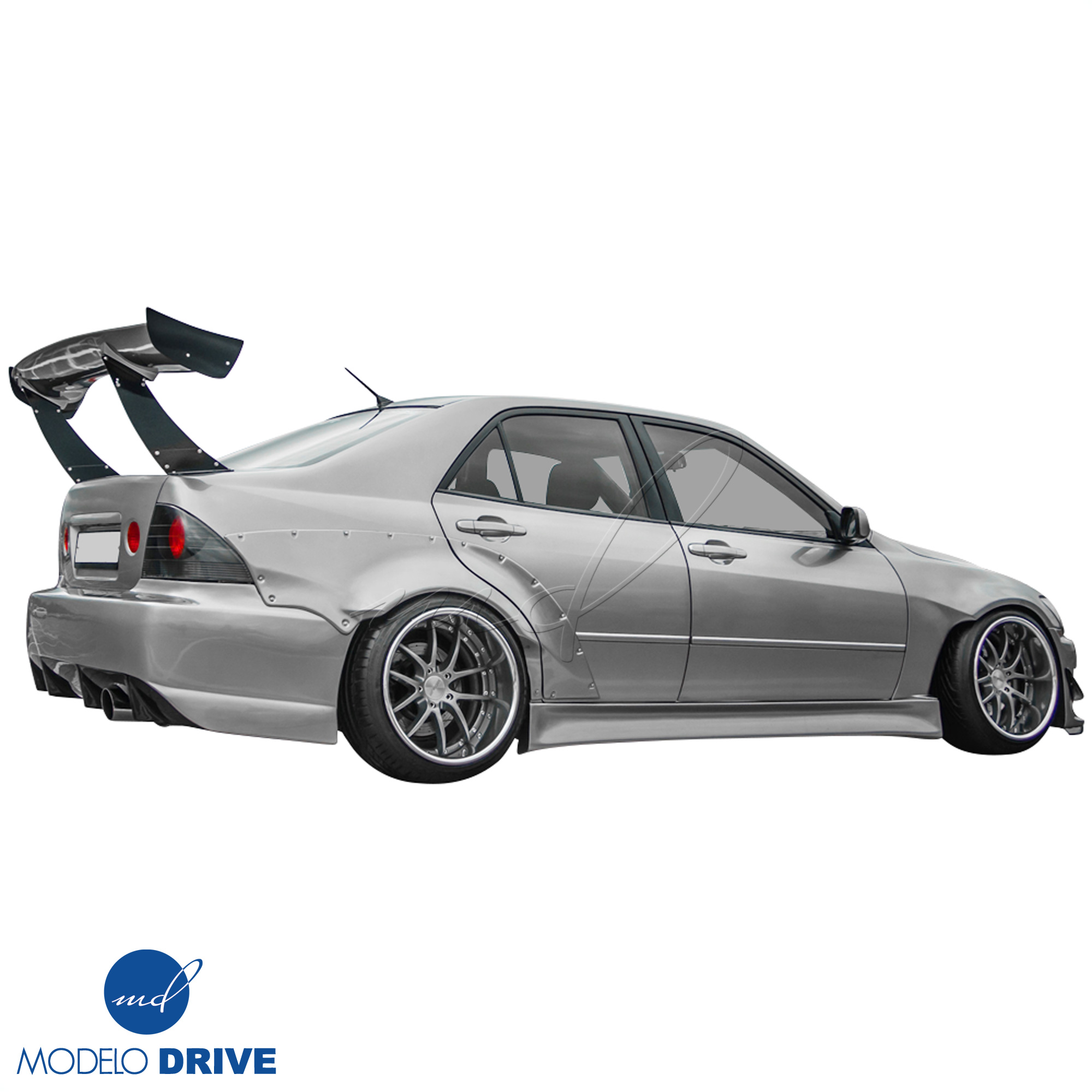 ModeloDrive FRP MSV Wide Body 65mm Fender Flares (rear) 6pc > Lexus IS Series IS300 2000-2005> 4dr - Image 9