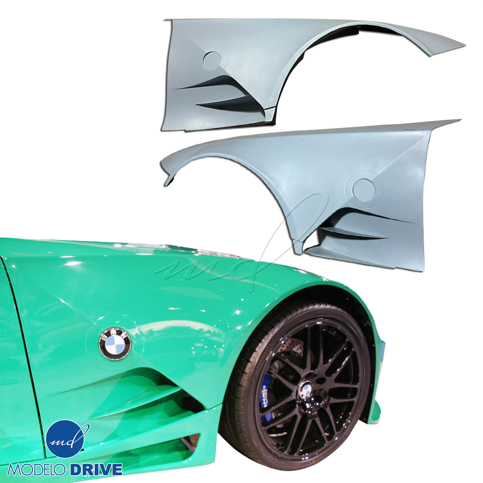 ModeloDrive FRP GTR Wide Body Fenders (front) > BMW Z4 E86 2003-2008 > 3dr Coupe - Image 3