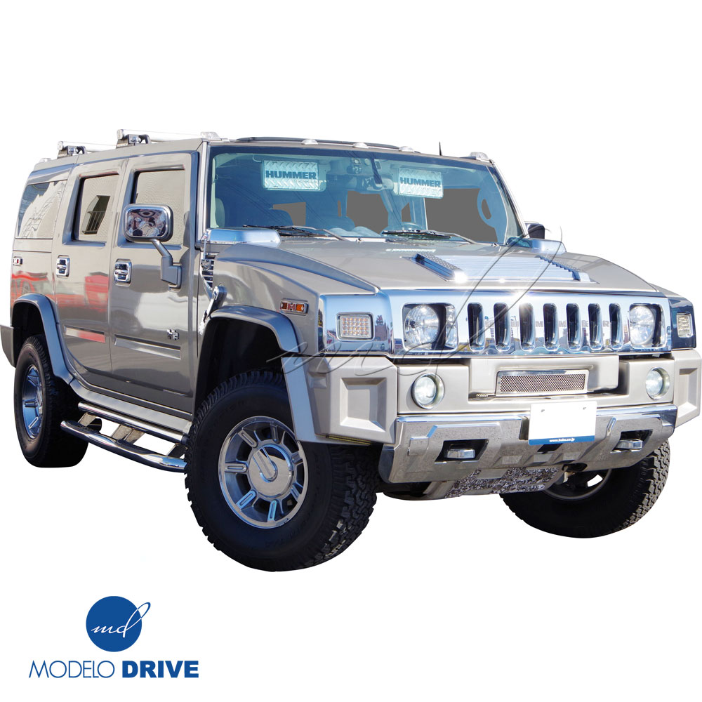 ModeloDrive FRP BNW Front Bumper Spat Add-ons > Hummer H2 2003-2009 - Image 4