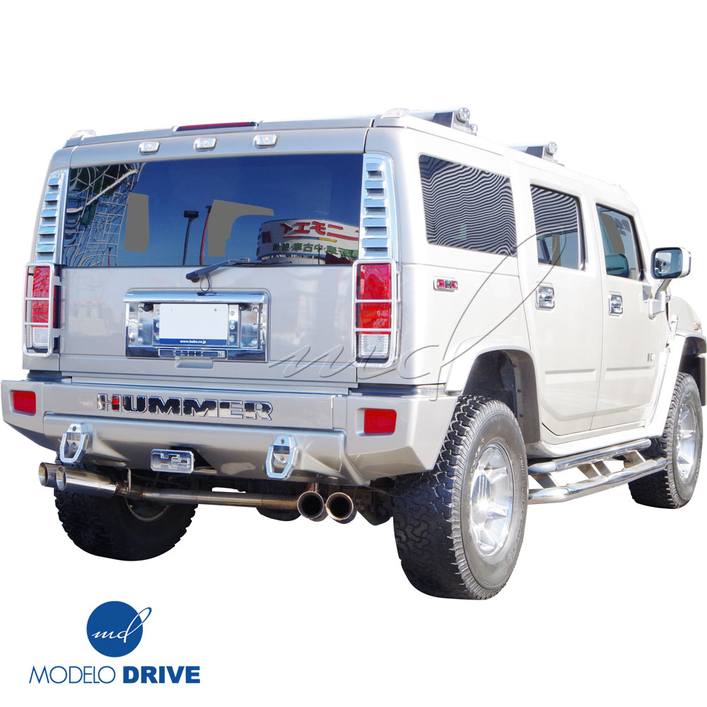 ModeloDrive FRP BNW Rear Bumper Spat Add-ons > Hummer H2 2003-2009 - Image 2