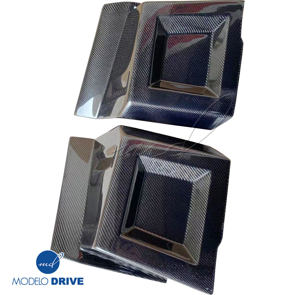 ModeloDrive Carbon Fiber BNW Front Bumper Spat Add-ons > Hummer H2 2003-2009 - Image 12