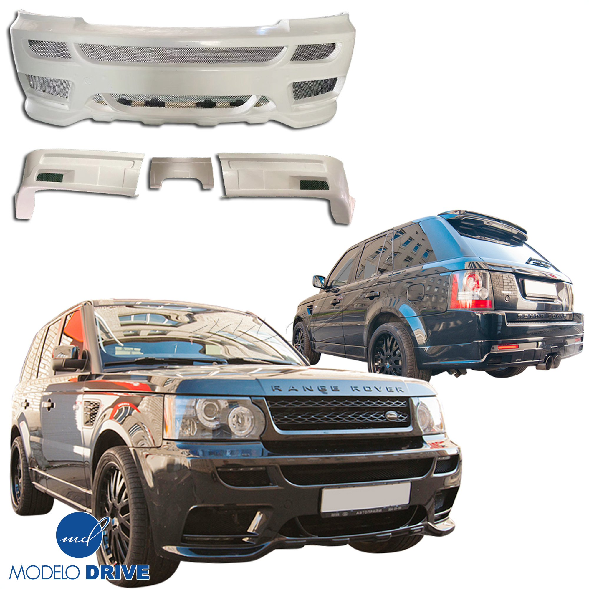ModeloDrive FRP HAMA Body Kit 4pc > Land Rover Range Rover Sport 2010-2013 - Image 1
