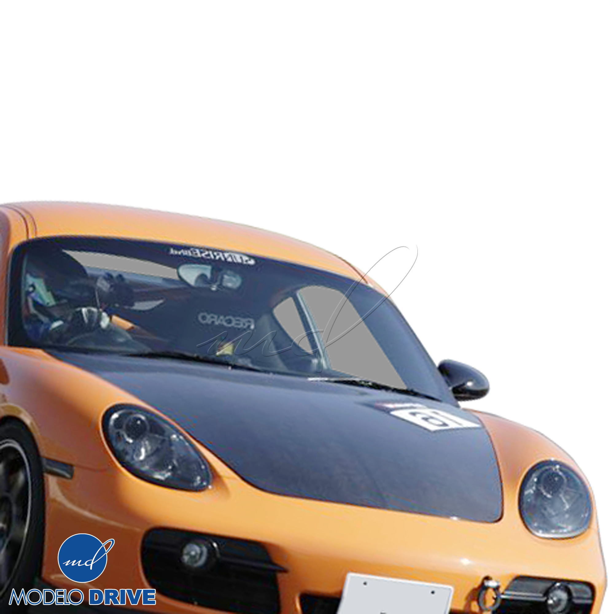 ModeloDrive Carbon Fiber OER Hood Frunk (front) > Porsche Cayman (987) 2006-2012 - Image 17