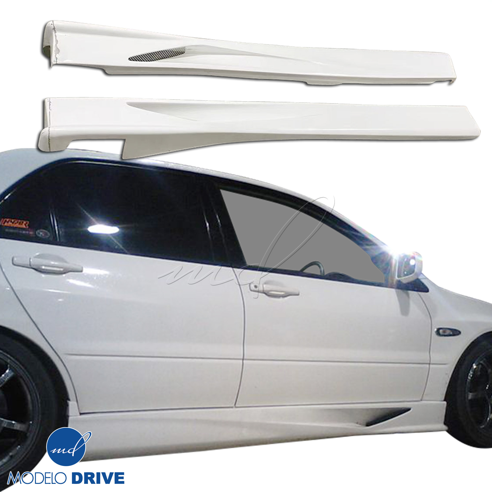 ModeloDrive FRP VOLT Wide Body Side Skirts > Mitsubishi Evolution 8 9 2003-2006 - Image 12 ModeloDrive FRP VOLT Wide Body Side Skirts > Mitsubishi Evolution 8 9 2003-2006 - Image 12