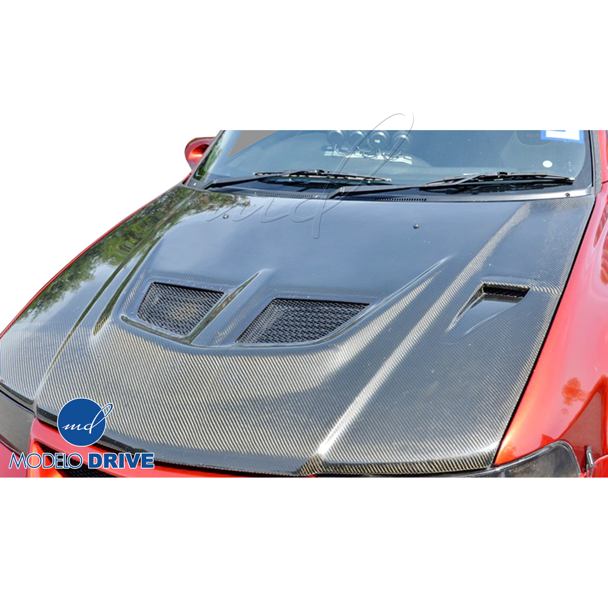 ModeloDrive Carbon Fiber EVO5 Hood > Mitsubishi Evolution EVO5 EVO6 1998-2001> 4dr - Image 4
