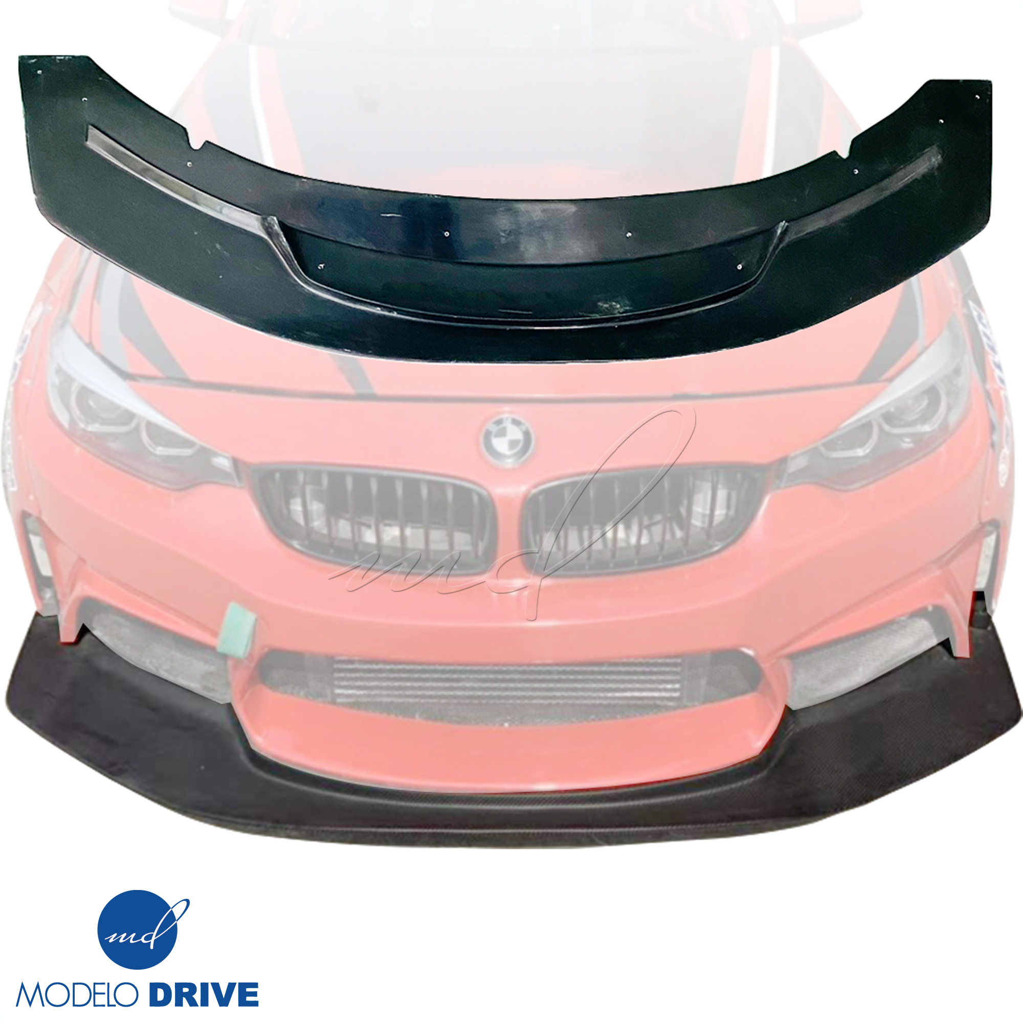 ModeloDrive FRP LBPE Front Lip > BMW 4-Series F32 2014-2020 - Image 1