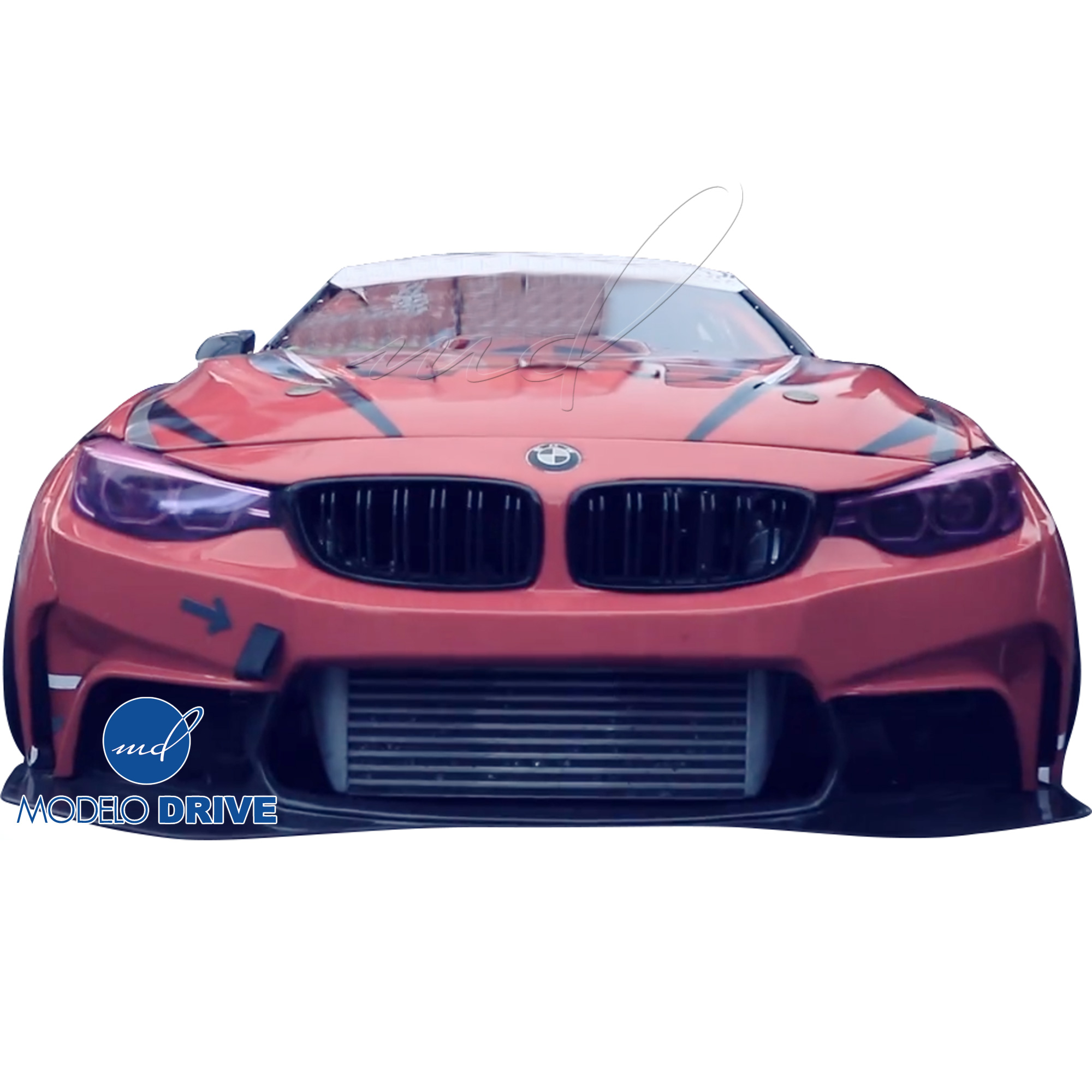 ModeloDrive FRP LBPE Front Bumper > BMW 4-Series F32 2014-2020 - Image 13