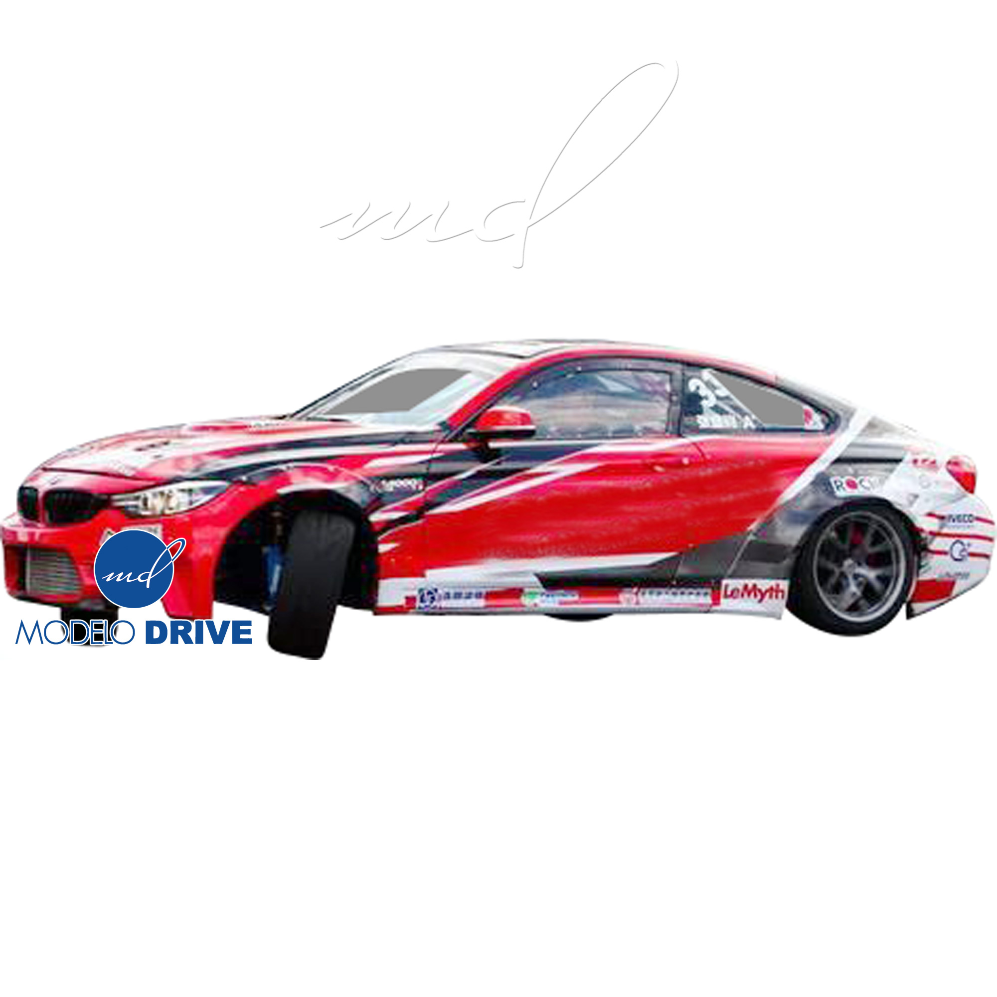 ModeloDrive FRP LBPE Wide Body Side Skirts > BMW 4-Series F32 2014-2020 - Image 8