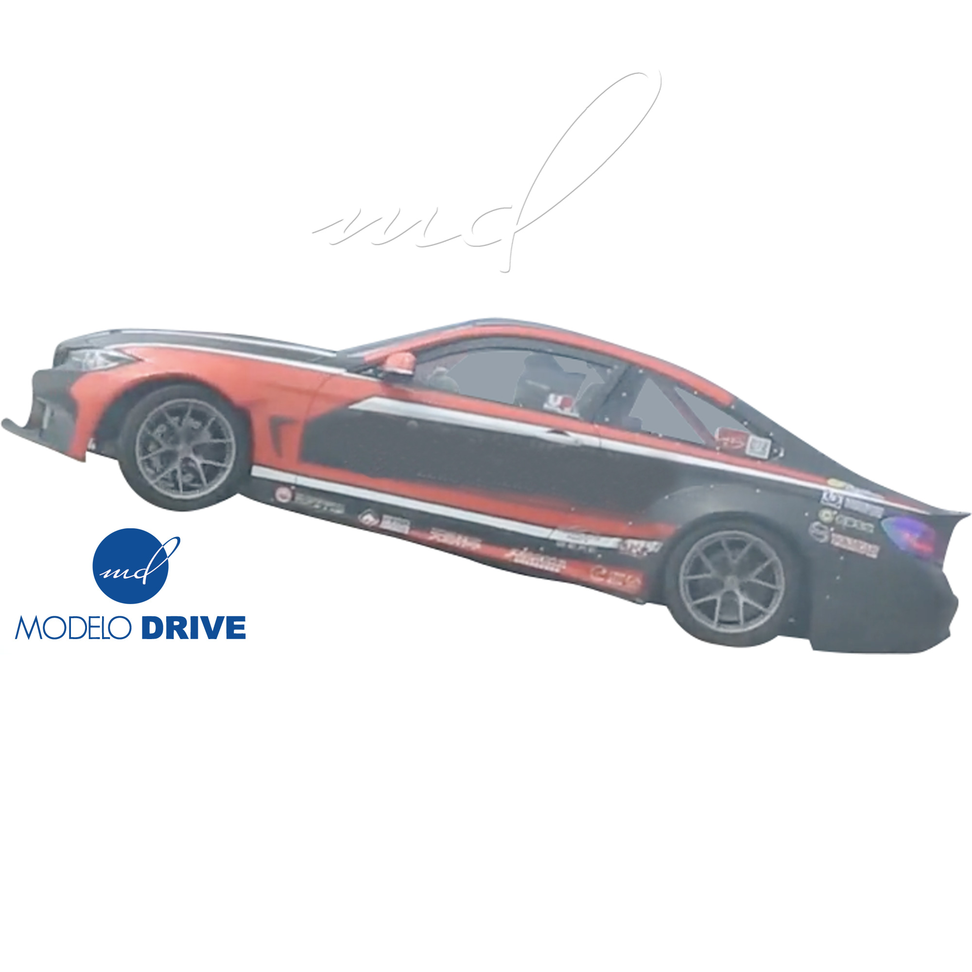 ModeloDrive FRP LBPE Wide Body Fenders (rear) 4pc > BMW 4-Series F32 2014-2020 - Image 4
