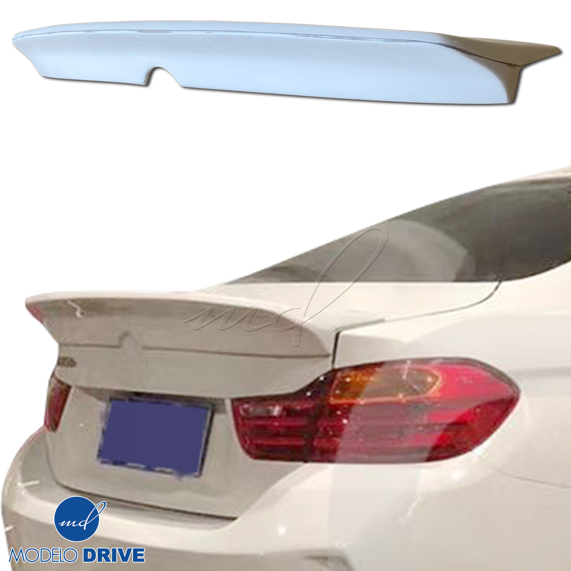ModeloDrive FRP LBPE Trunk Spoiler Wing > BMW 4-Series F32 2014-2020 - Image 1