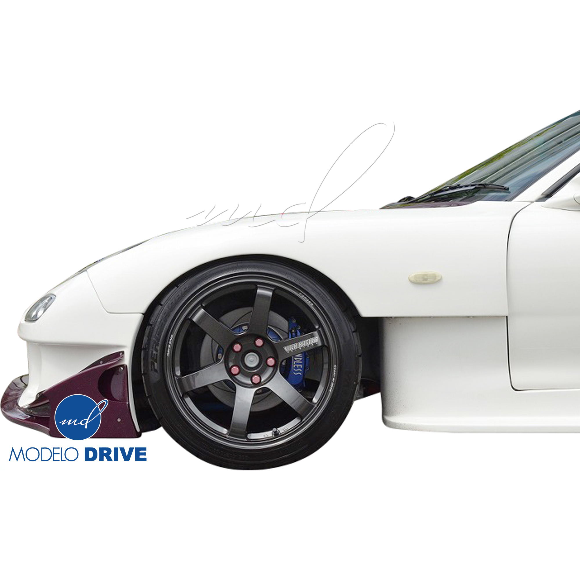 ModeloDrive FRP RAME AD-GT Wide Body Fenders (front) > Mazda RX-7 (FD3S) 1993-1997 - Image 9