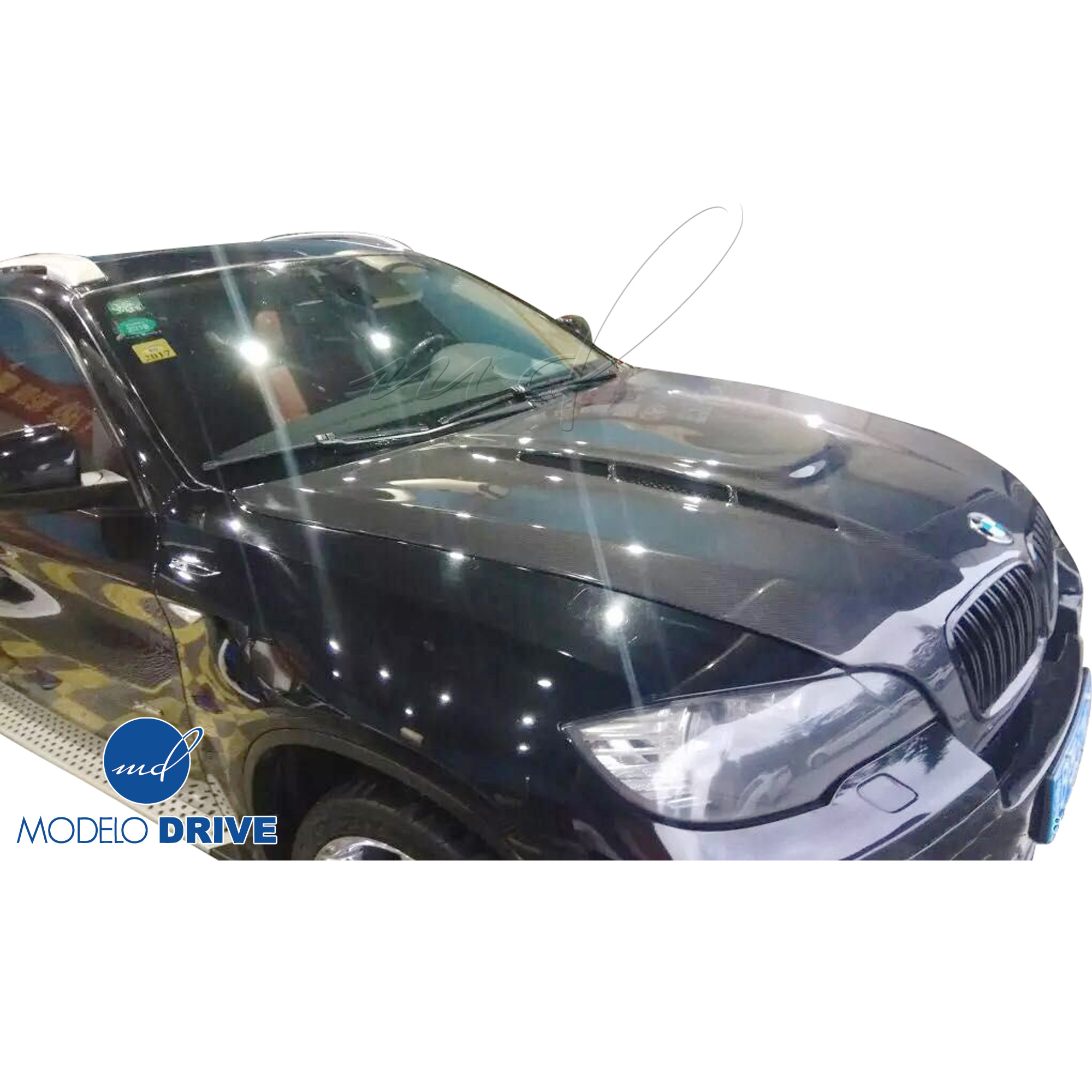 ModeloDrive Carbon Fiber HAMA Hood > BMW X6 E71 2008-2014 - Image 16