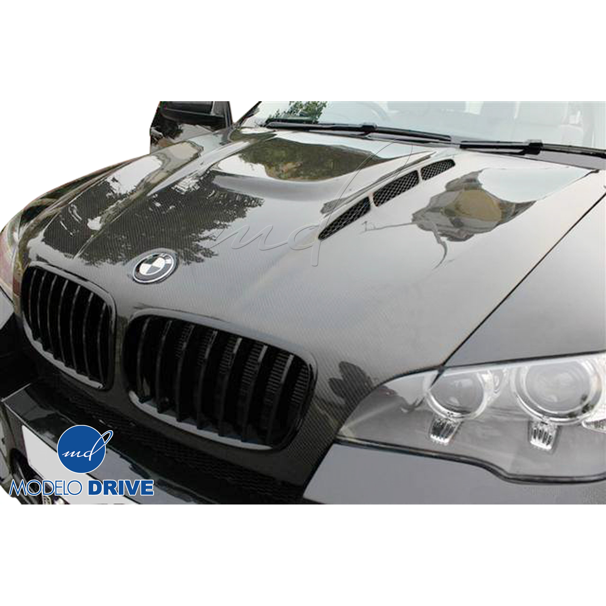 ModeloDrive Carbon Fiber HAMA Hood > BMW X6 E71 2008-2014 - Image 3