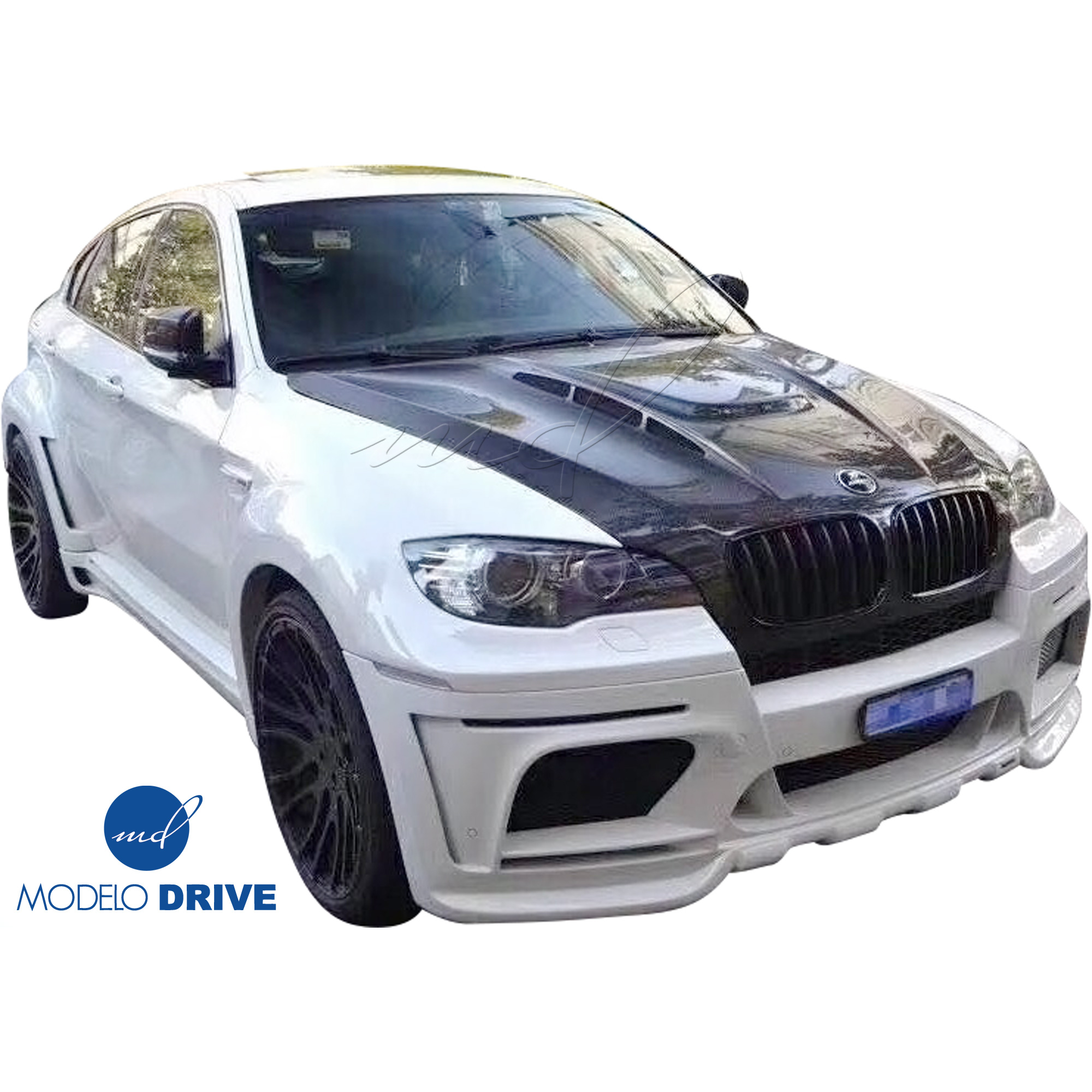 ModeloDrive Carbon Fiber HAMA Hood > BMW X6 E71 2008-2014 - Image 14