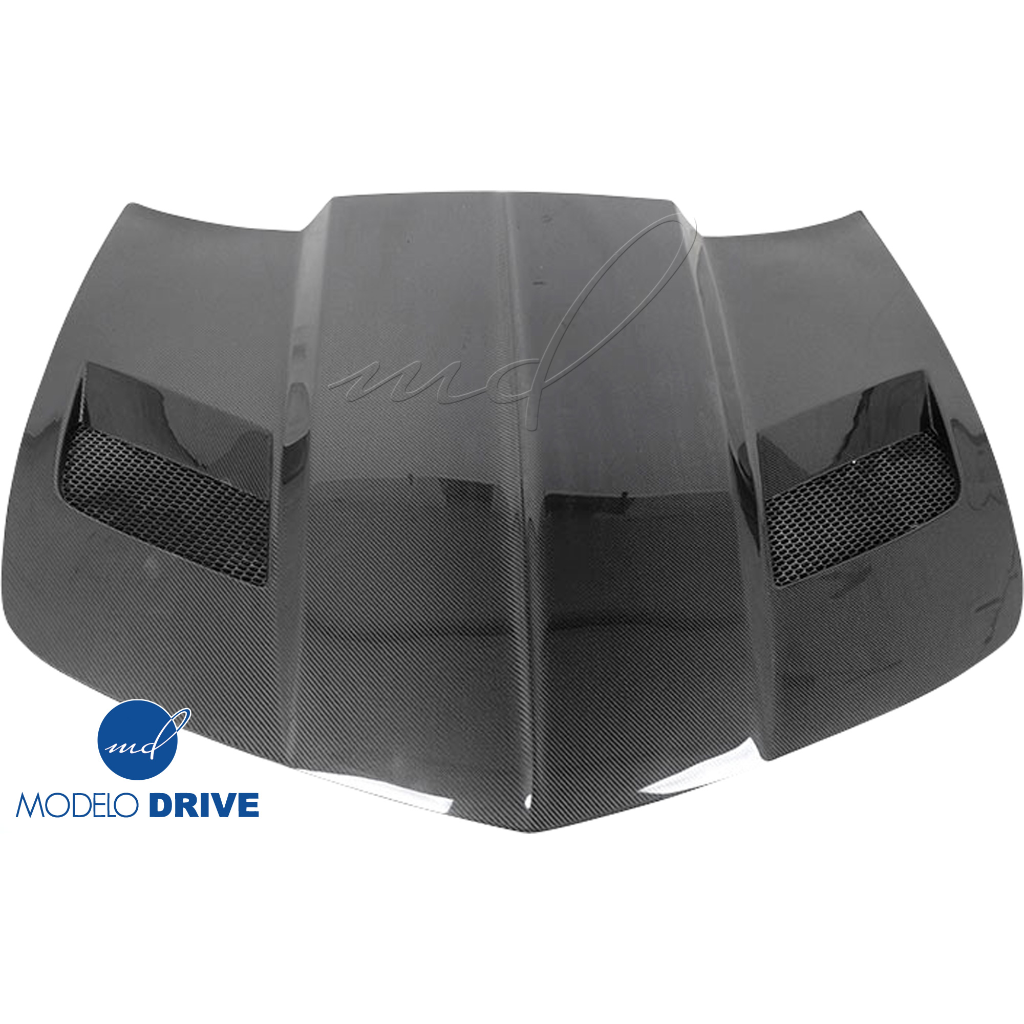 ModeloDrive Carbon Fiber BB2 Vented Hood > Chevrolet Camaro 2010-2015 - Image 4