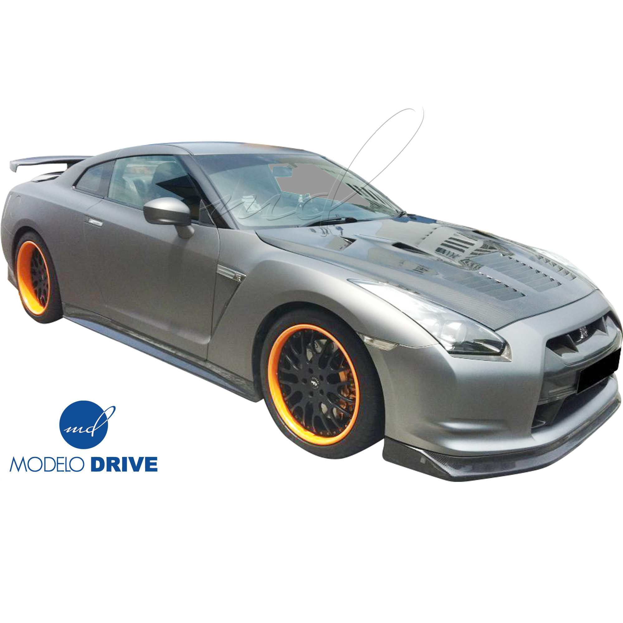 ModeloDrive Carbon Fiber GT Type-2 Hood > Nissan GT-R GTR R35 2009-2016 - Image 2