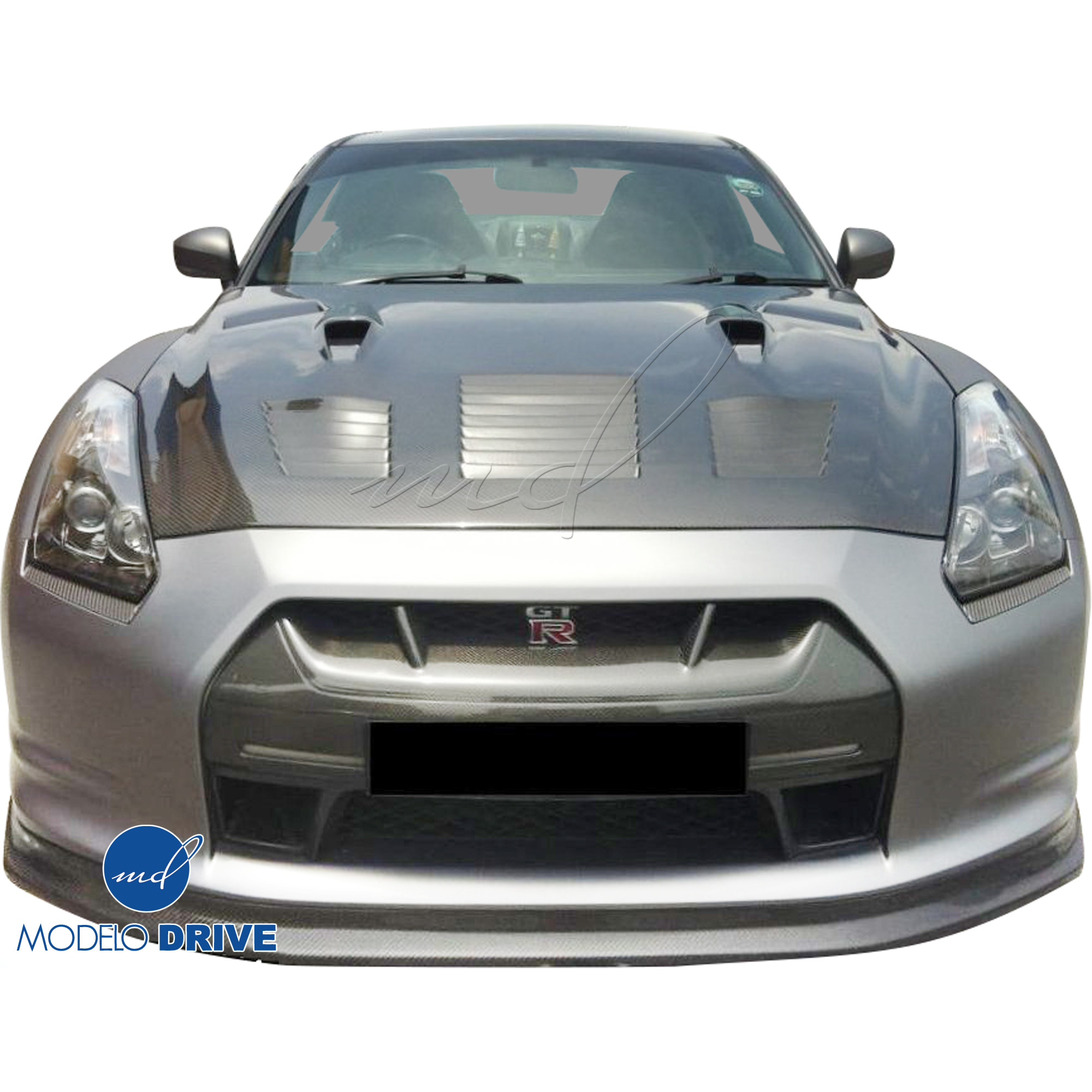 ModeloDrive Carbon Fiber GT Type-2 Hood > Nissan GT-R GTR R35 2009-2016 - Image 3
