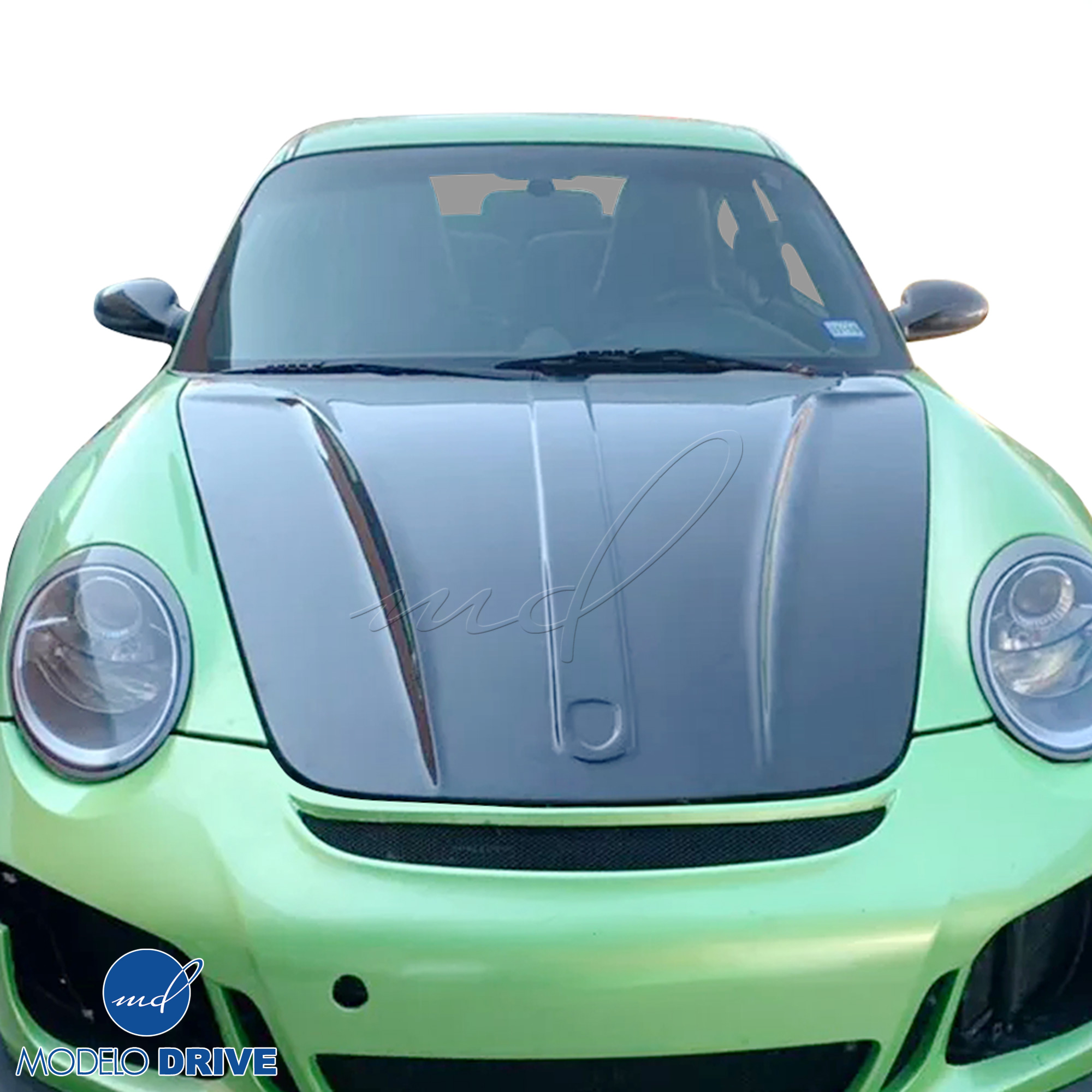 ModeloDrive Carbon Fiber GTR Hood > Porsche Cayman (987) 2006-2012 - Image 11