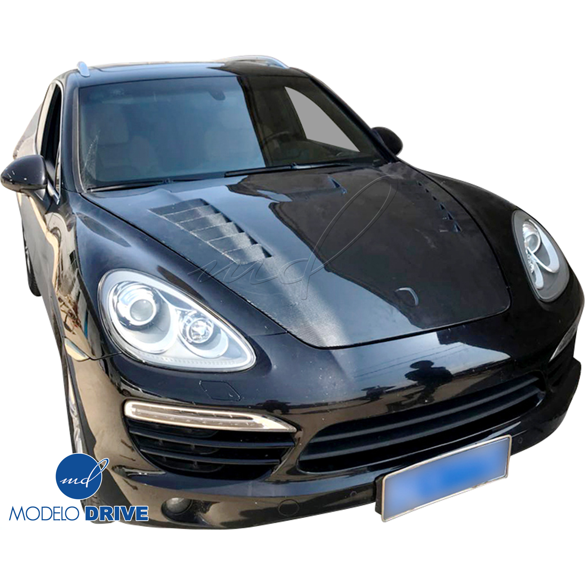 ModeloDrive Carbon Fiber MASO Hood > Porsche Cayenne (958) 2011-2014 - Image 2