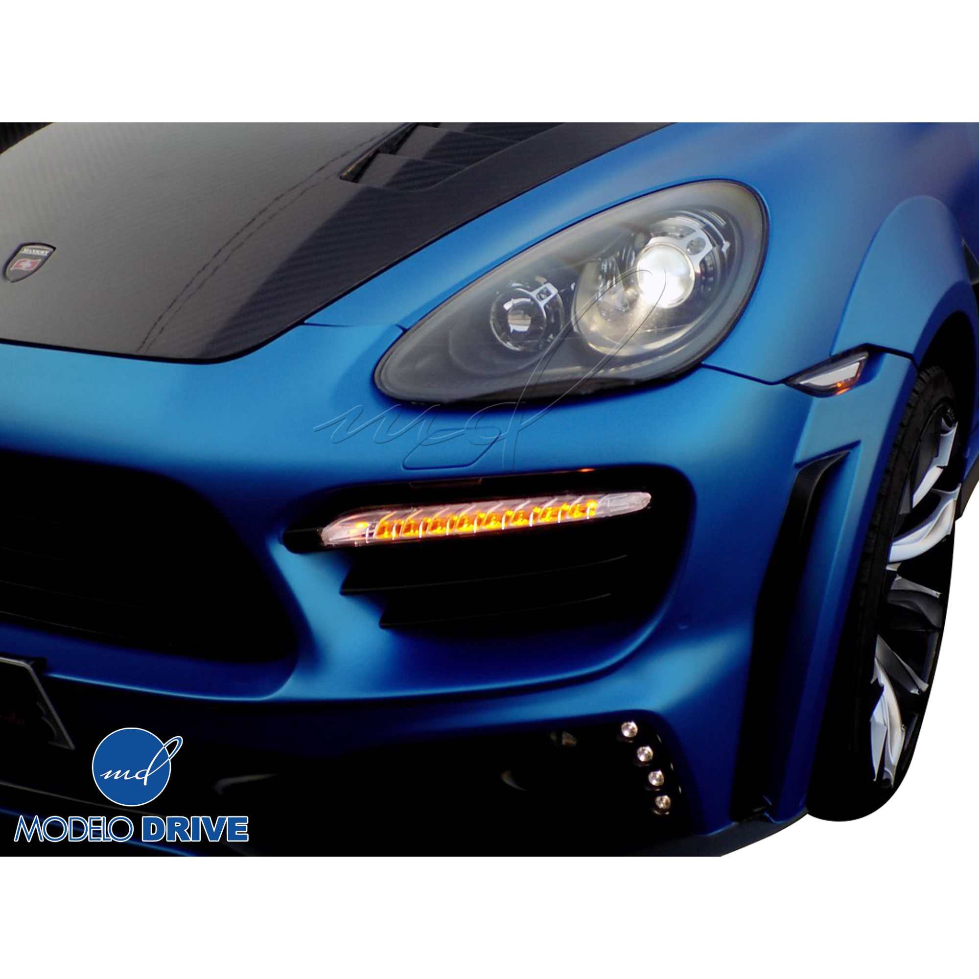 ModeloDrive Carbon Fiber MASO Hood > Porsche Cayenne (958) 2011-2014 - Image 8