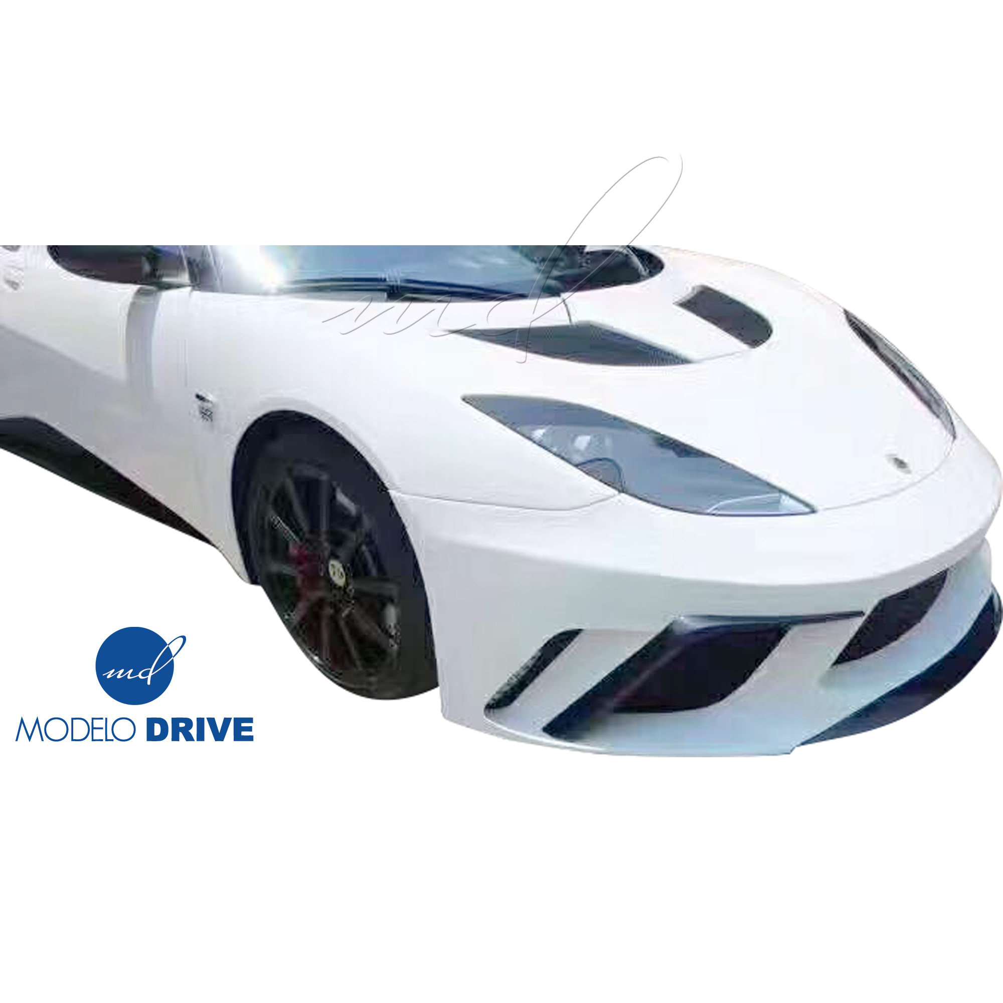 ModeloDrive FRP GTE Front Bumper 3pc > Lotus Evora 2011-2021 - Image 4