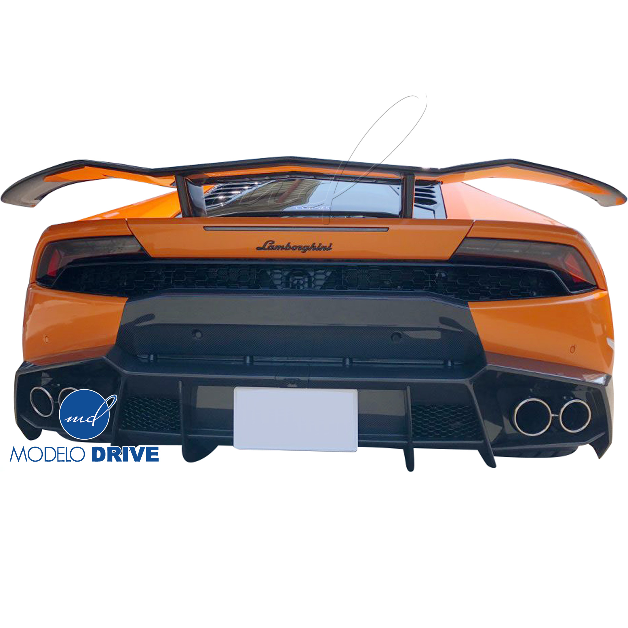 ModeloDrive Carbon Fiber MASO Rear Diffuser > Lamborghini Huracan 2014-2019 - Image 2