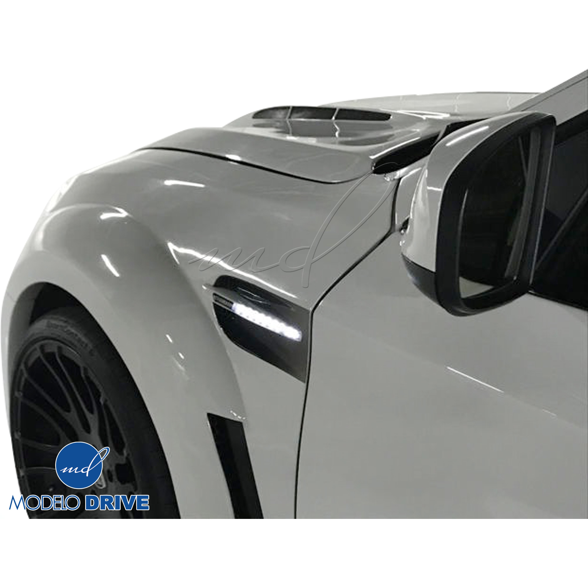 ModeloDrive FRP HAMA Wide Body Fenders (front) 2pc > BMW X6 E71 2008-2014 - Image 3