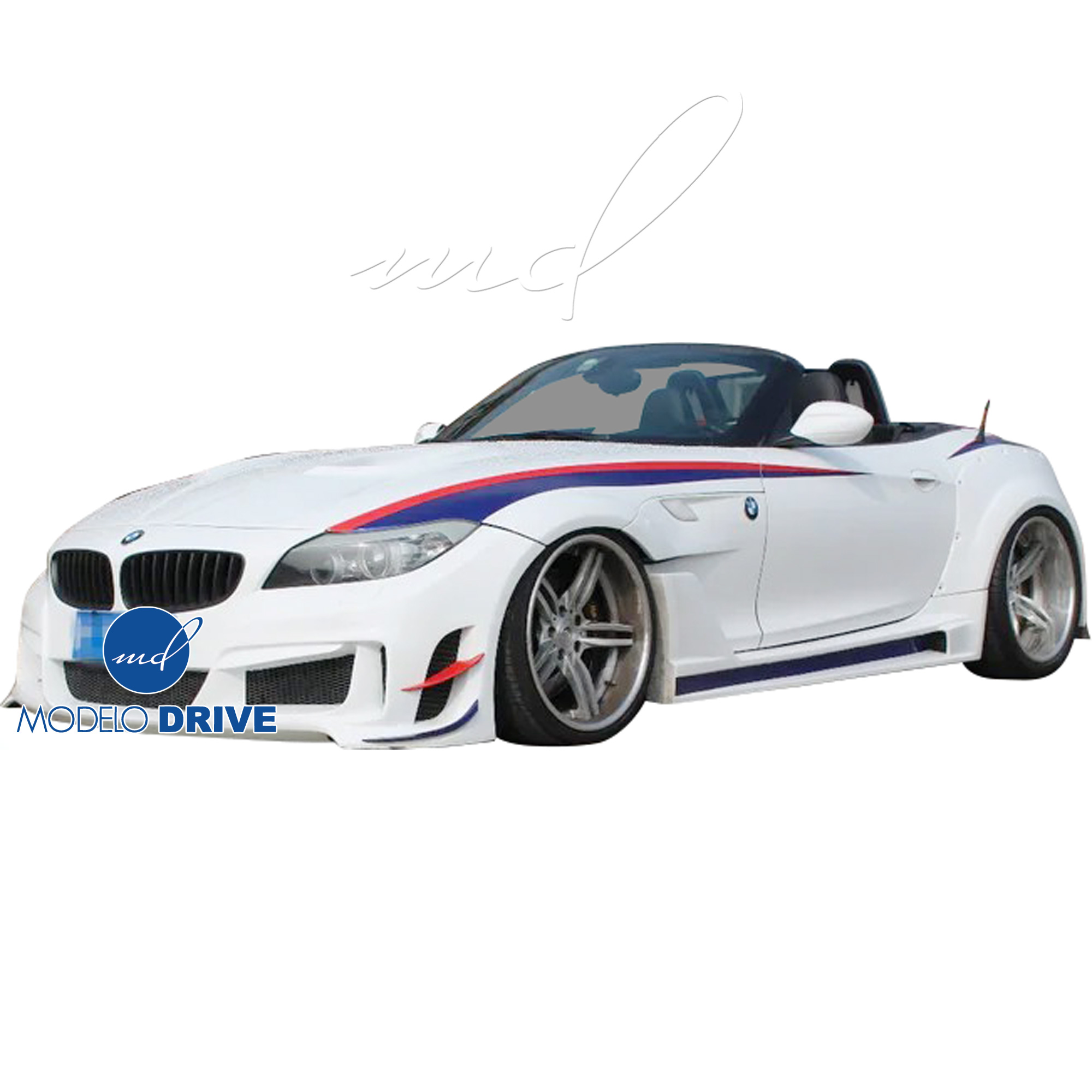 ModeloDrive FRP LVL Wide Body Front Bumper 5pc > BMW Z4 E89 2009-2016 - Image 24