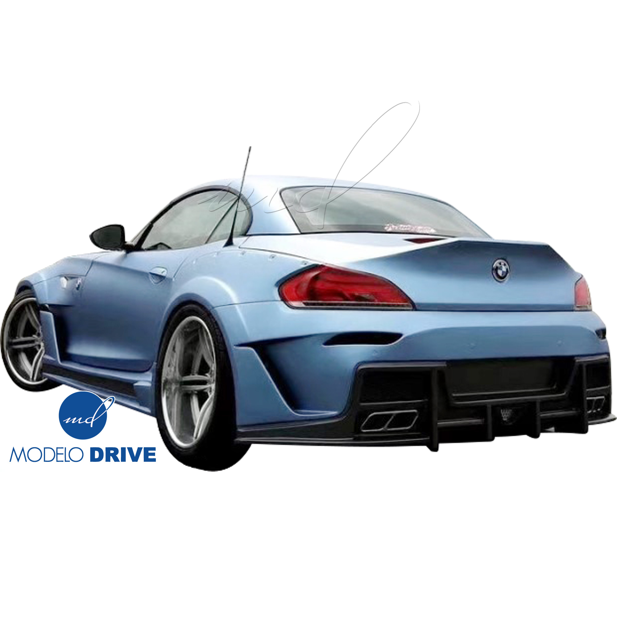ModeloDrive FRP LVL Wide Body Rear Bumper w Diffuser > BMW Z4 E89 2009-2016 - Image 25