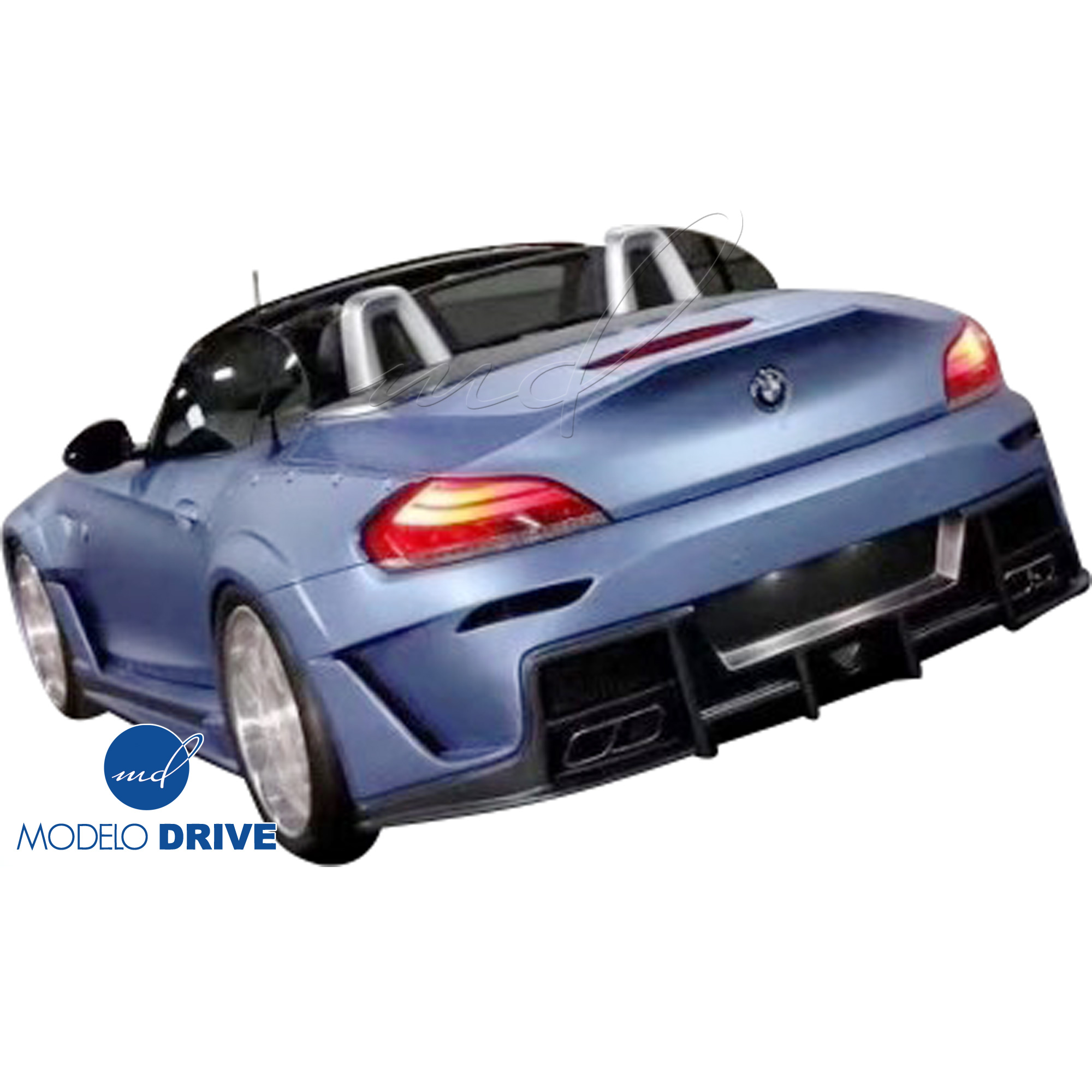 ModeloDrive FRP LVL Wide Body Rear Bumper w Diffuser > BMW Z4 E89 2009-2016 - Image 26