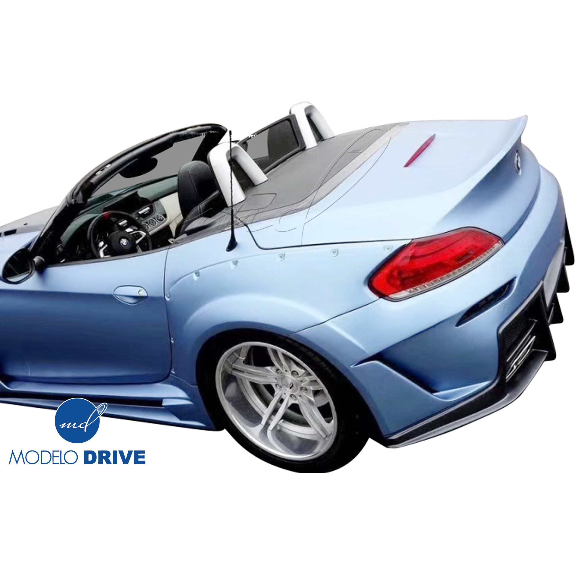ModeloDrive FRP LVL Wide Body Rear Bumper w Diffuser > BMW Z4 E89 2009-2016 - Image 11