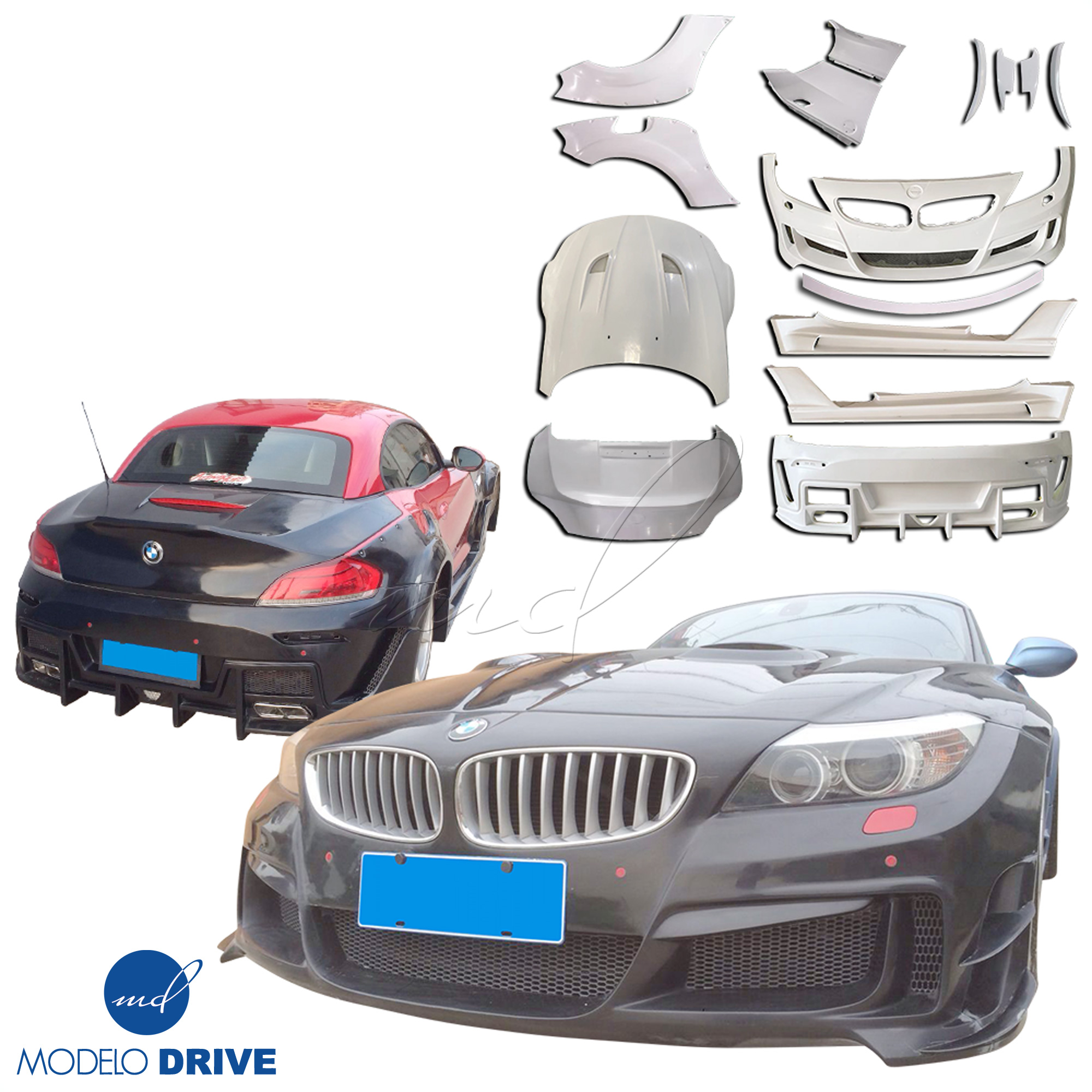 ModeloDrive FRP LVL Wide Body Kit /w Trunk > BMW Z4 E89 2009-2016 - Image 1