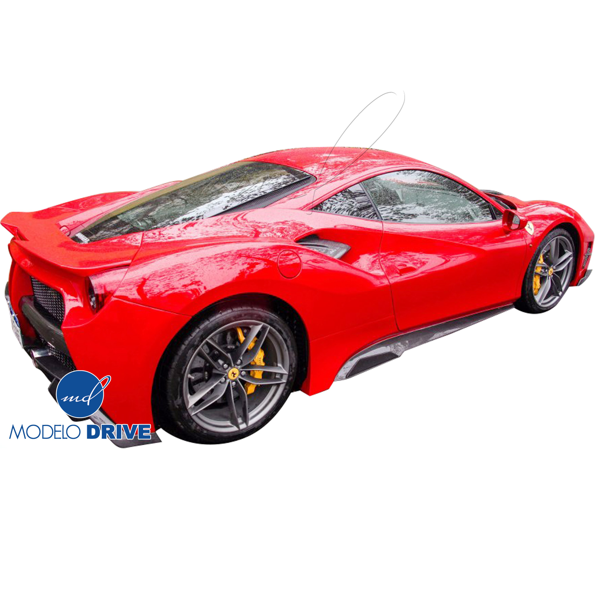 ModeloDrive Partial Carbon Fiber MDES Side Skirts > Ferrari 488 GTB F142M 2016-2019 - Image 6